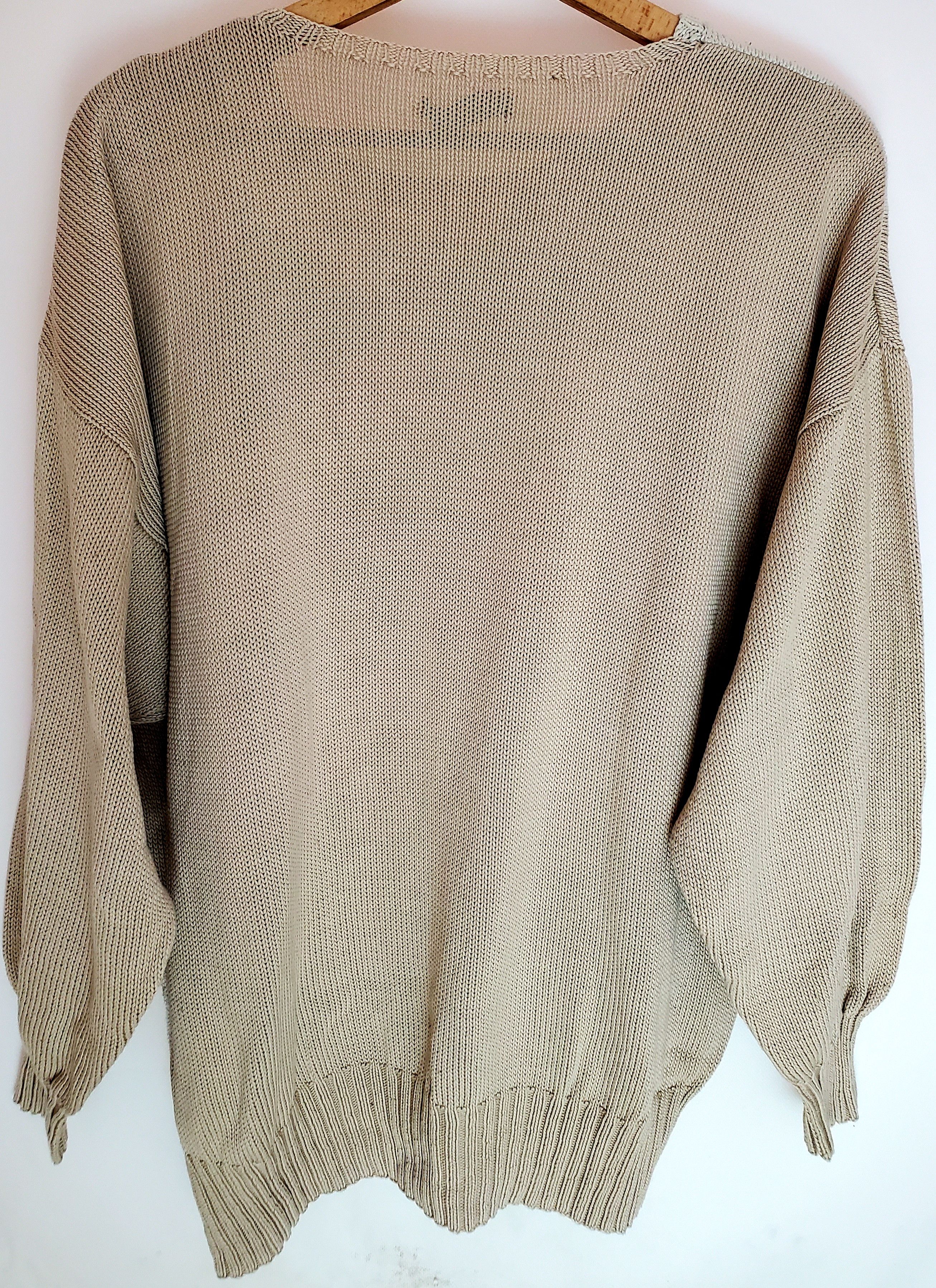 Iris von Arnim Archive 80's Iris Von Arnim Rare Graphic Knit Sweater L Size US L / EU 52-54 / 3 - 6 Thumbnail
