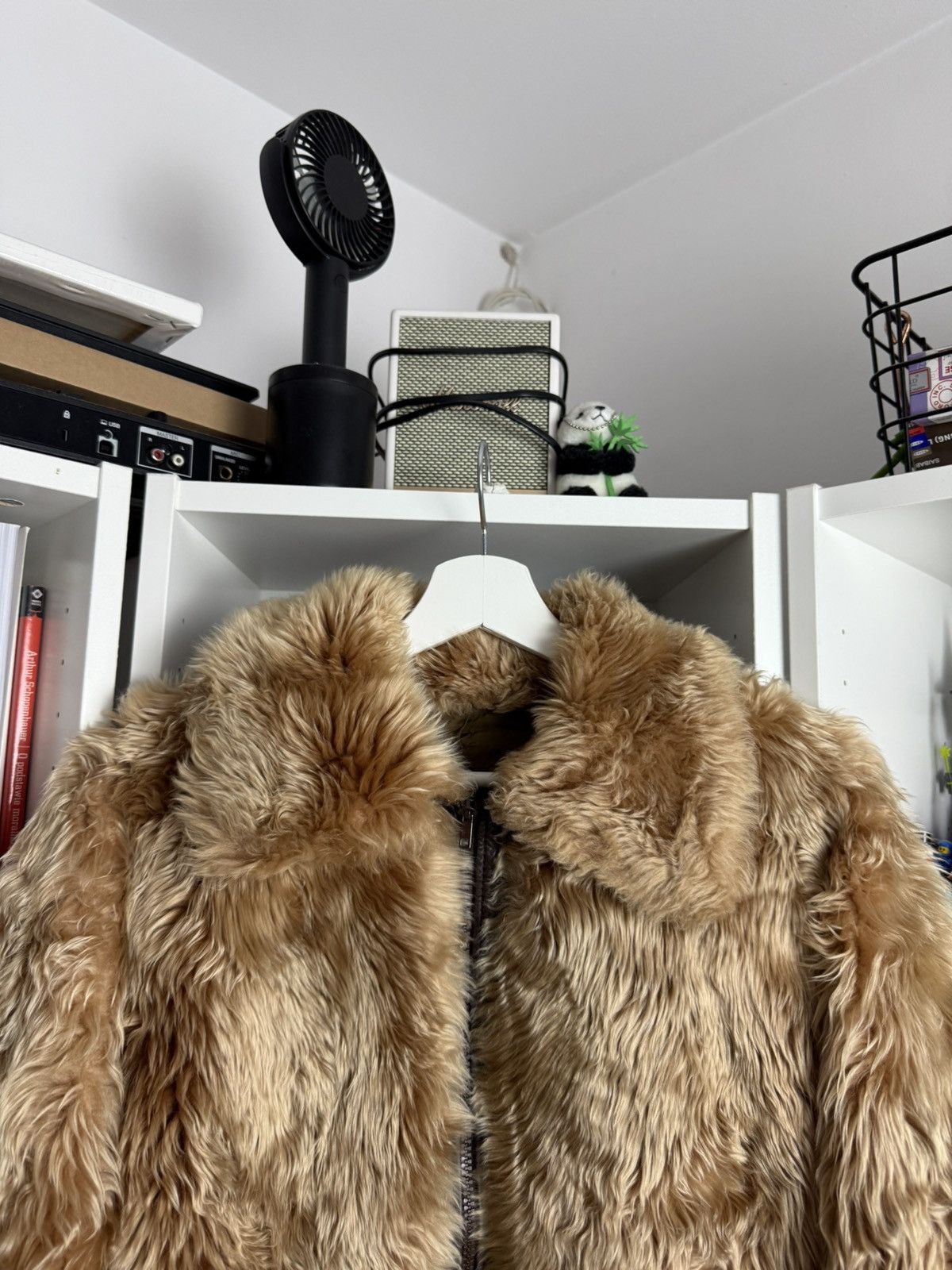 Japanese Brand Vintage y2k Cropped faux fur bomber jacket S Avantgarde 00s Size S / US 4 / IT 40 - 3 Thumbnail