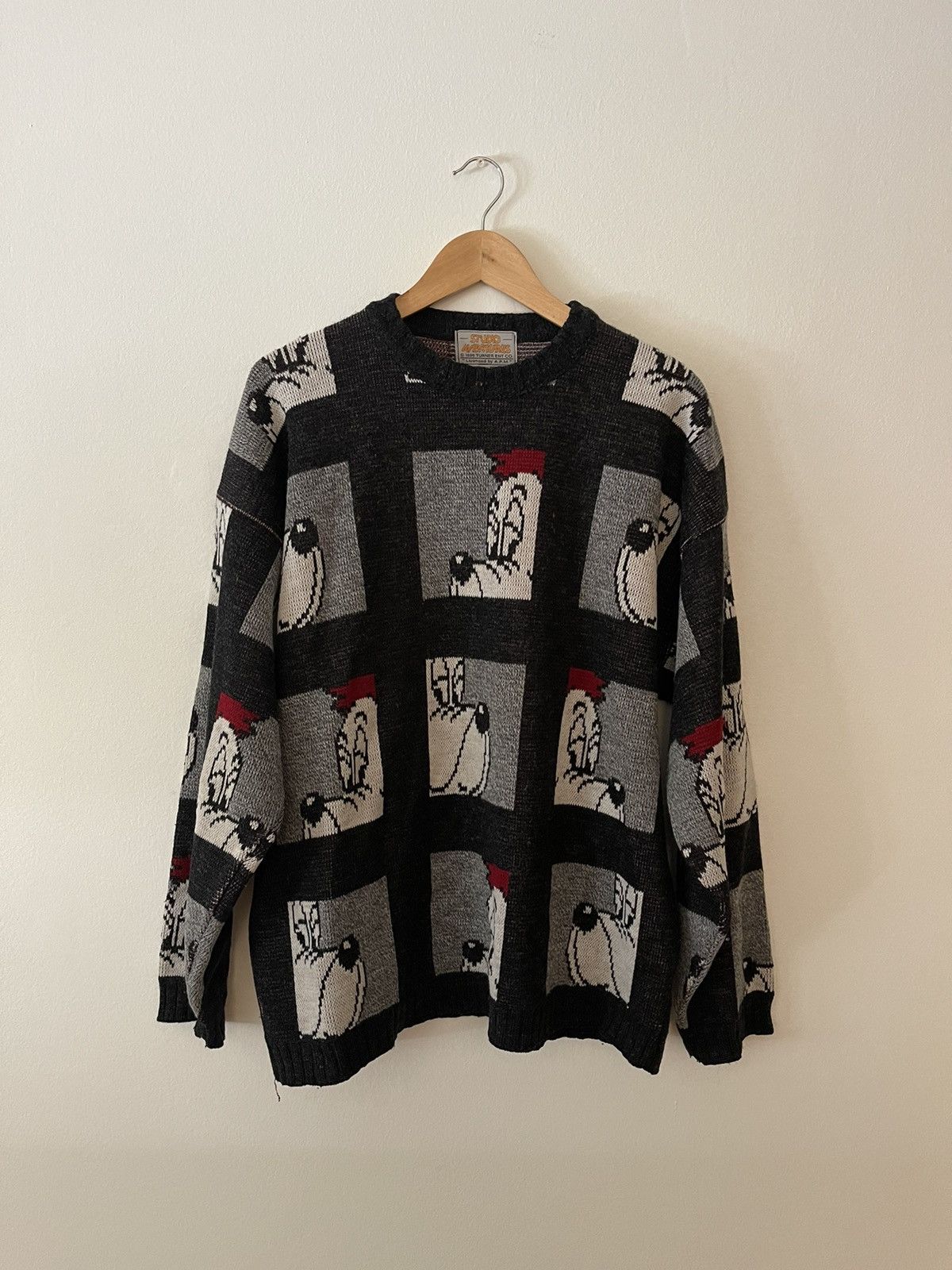 Other Vintage Studio Adventures Droopy 1996 Knit Sweater - Size L Size US L / EU 52-54 / 3 - 1 Thumbnail