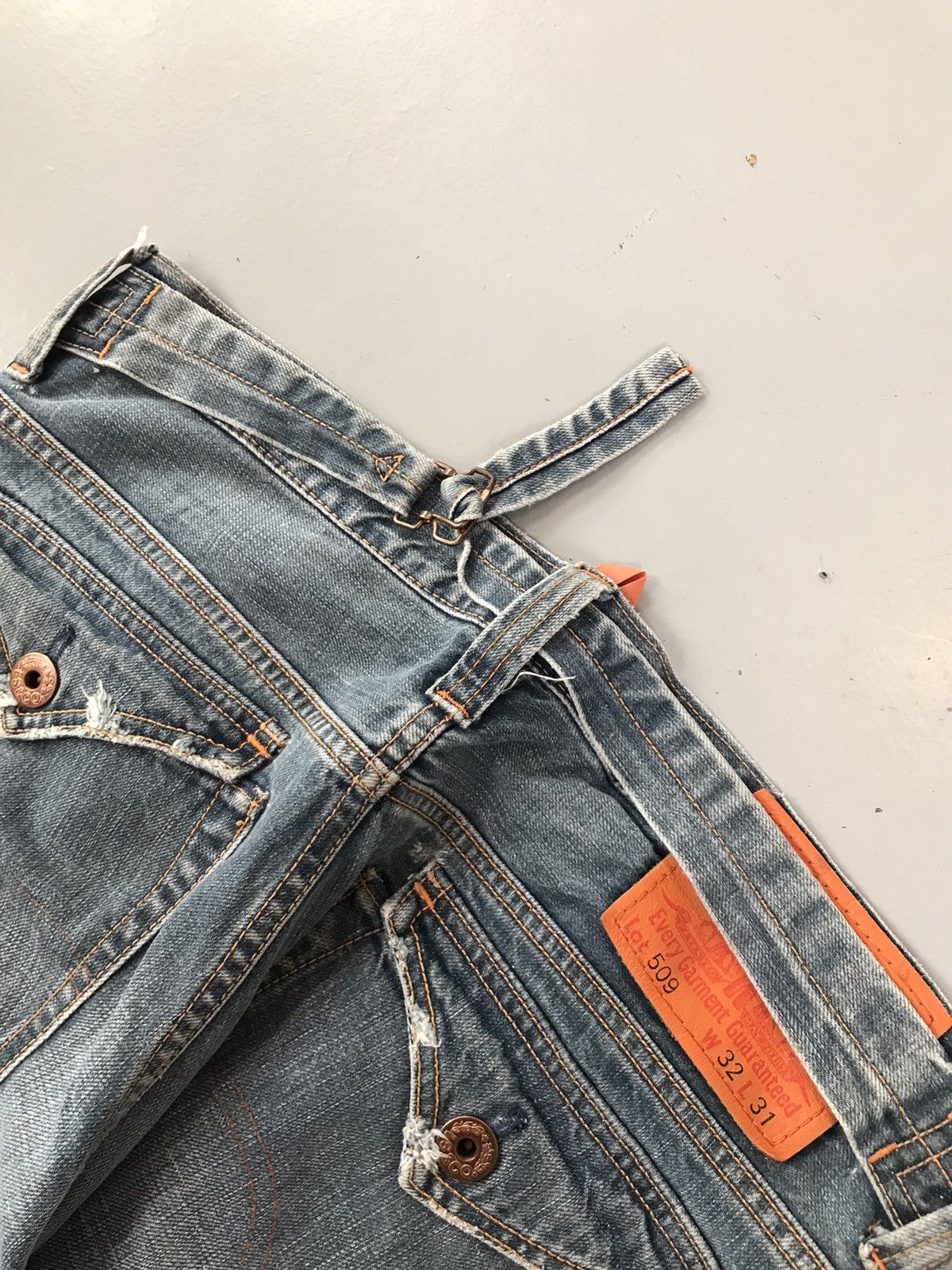 Levi's Vintage Levi’s buckle belt denim Size US 35 - 6 Thumbnail