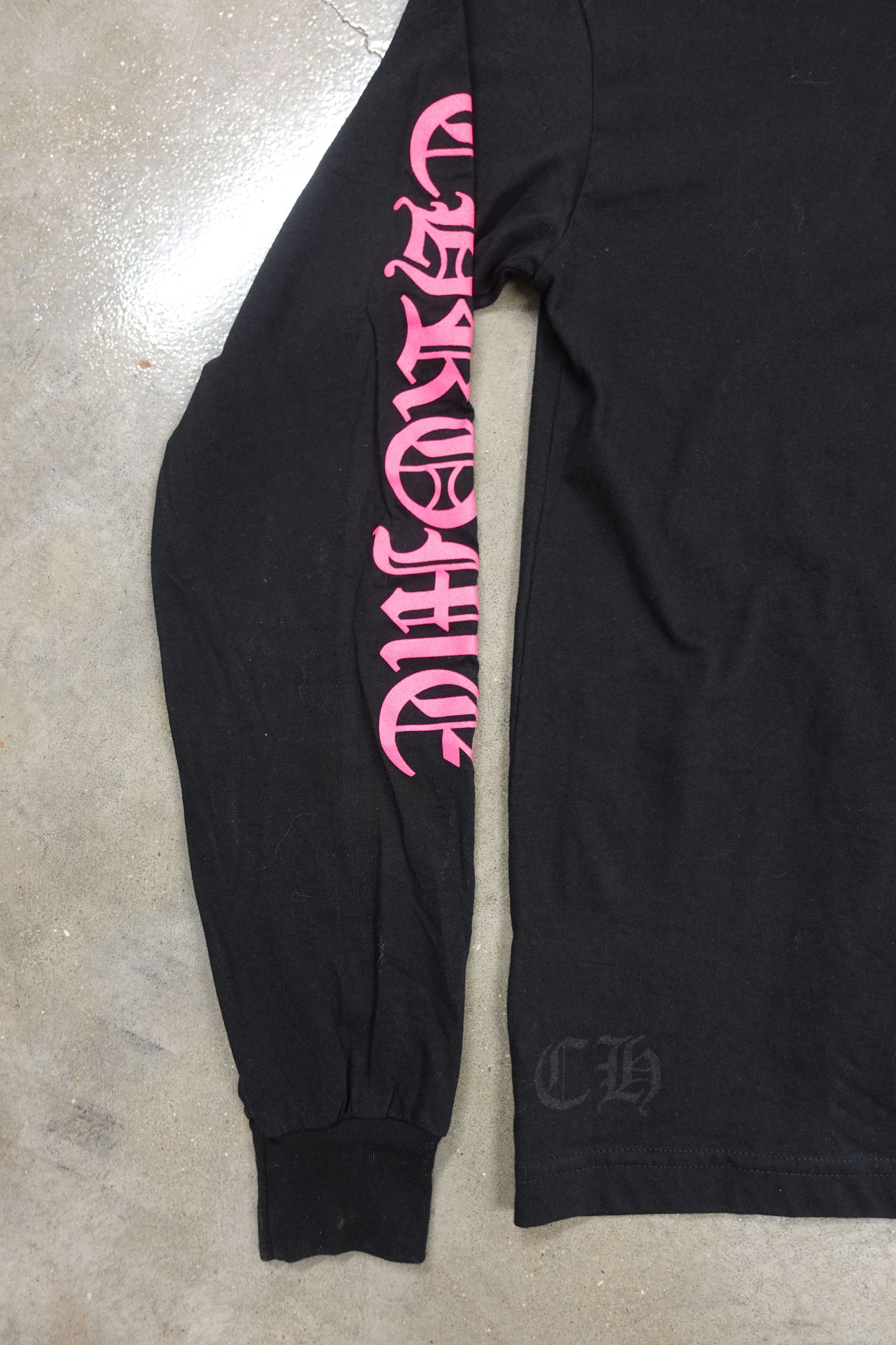 Chrome Hearts CHROME HEARTS POCKET CREW LONG SLEEVE T SHIRT BLACK PINK Size US XL / EU 56 / 4 - 3 Thumbnail