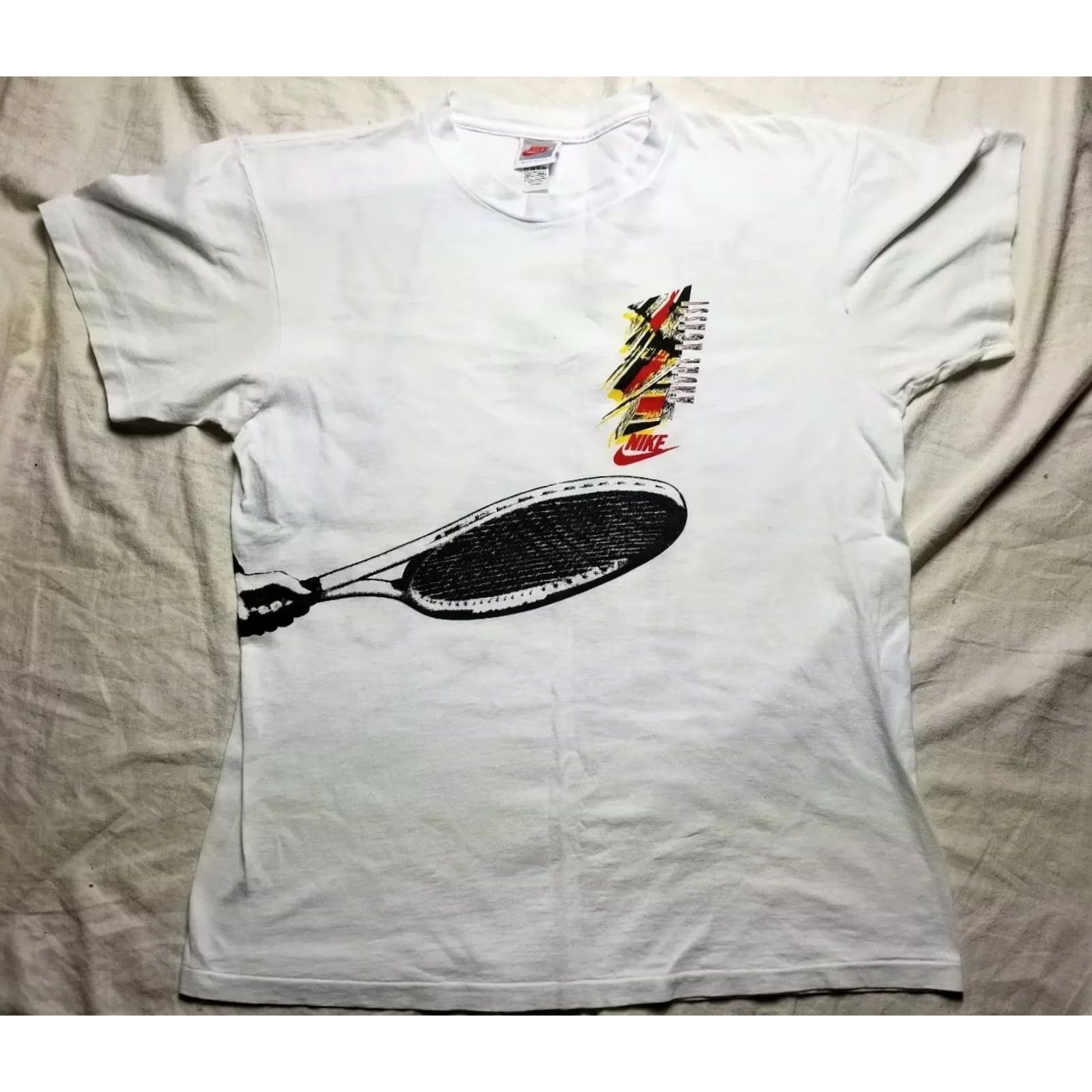 Nike VINTAGE Nike Andre Agassi USA Made Rare 80s VTG XL Shirt Size US XL / EU 56 / 4 - 3 Thumbnail
