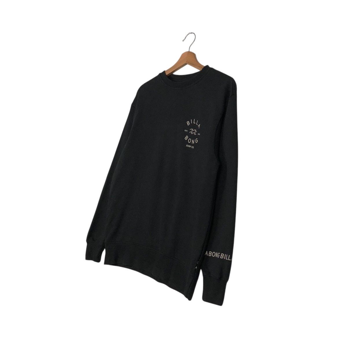 Japanese Brand × Vintage 📌Rich Black Vintage Sweatshirt Billabong Big Logo Size US S / EU 44-46 / 1 - 3 Thumbnail