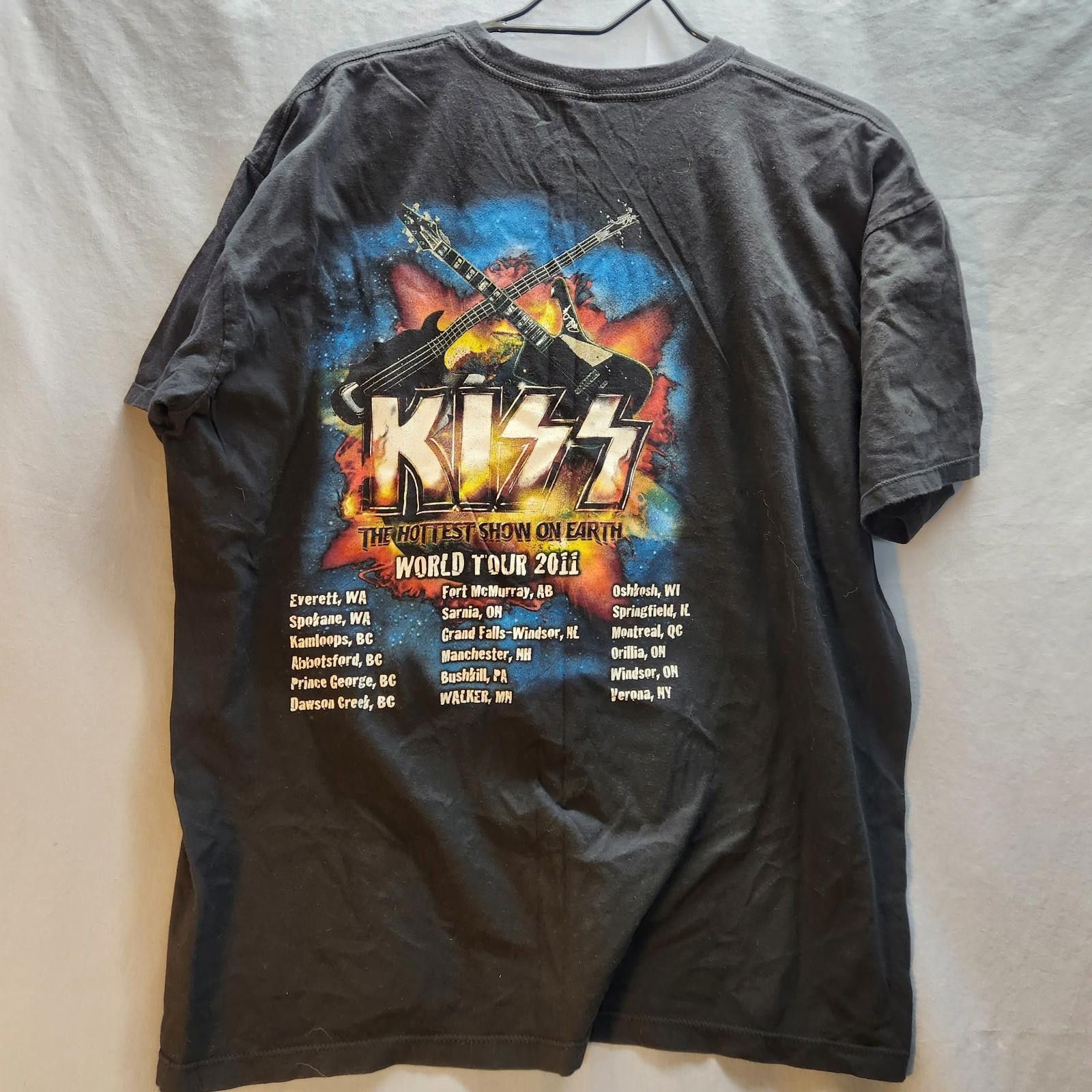 Alstyle Kiss 2011 World Tour Tshirt Black Mens Size XL Size US XL / EU 56 / 4 - 4 Thumbnail