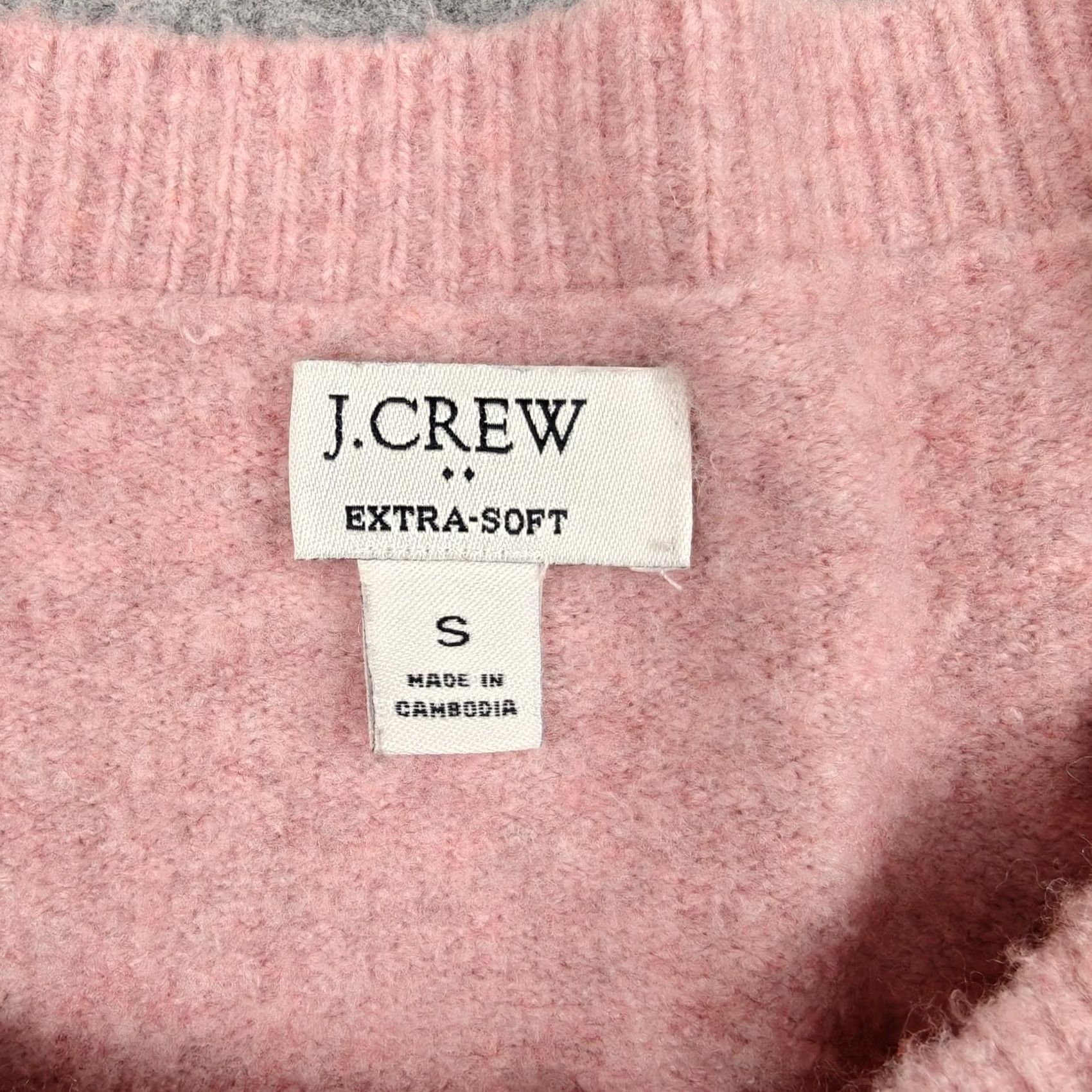 J.Crew J Crew Sweater Womens Small Pink 100% Cashmere Crewneck Pullover Size S / US 4 / IT 40 - 2 Thumbnail
