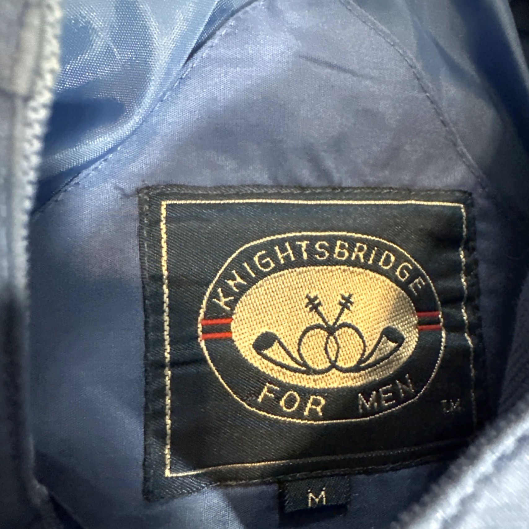 Vintage VINTAGE Knightsbridge Blue Basic Lightweight Full Zip Jacket M Regular Men 80s Nylon Size US M / EU 48-50 / 2 - 6 Thumbnail