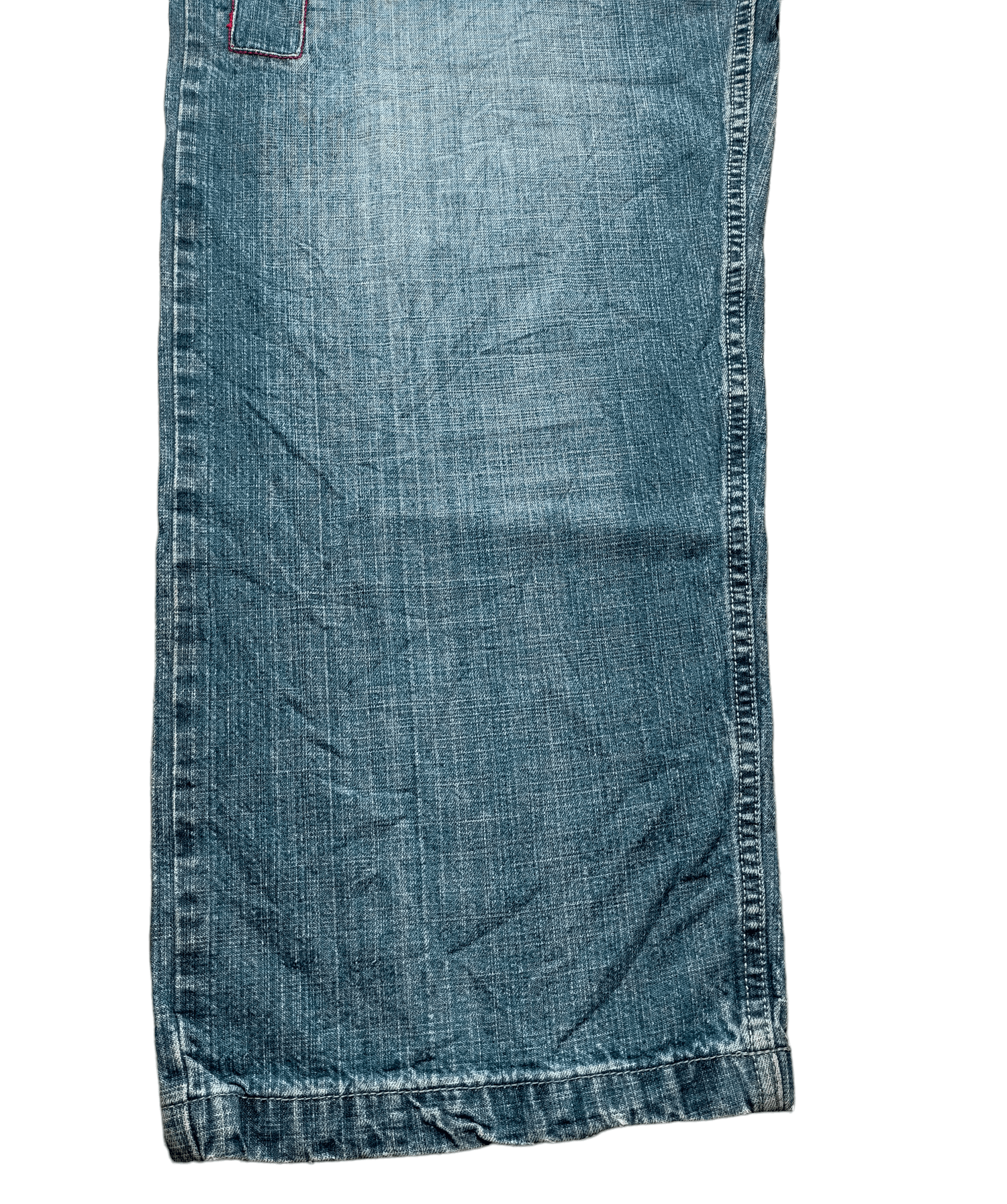 Japanese Brand Paco Jeans Patchwork Embroidered Baggy Jeans Size US 37 - 7 Thumbnail