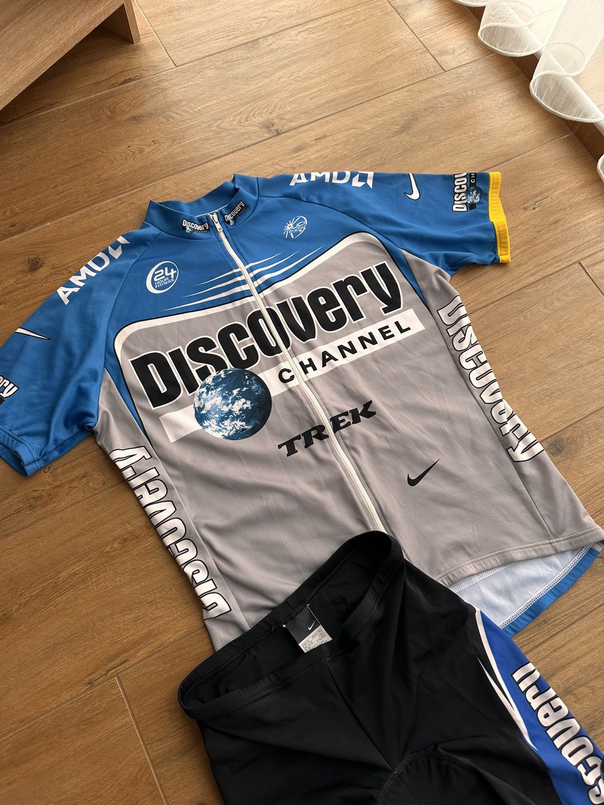 Bicycle × Nike × Vintage Vintage Nike Discovery AMD Trek Cycling Set Size US XL / EU 56 / 4 - 4 Thumbnail