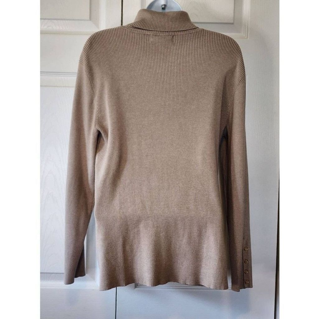 Calvin Klein Calvin Klien Fuzzy Tan Sweater Size XL / US 12-14 / IT 48-50 - 4 Thumbnail