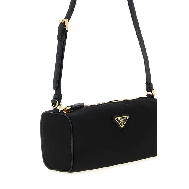 Prada PRADA Black Re-Nylon/Leather Shoulder Bag New And Authentic Size ONE SIZE - 3 Thumbnail