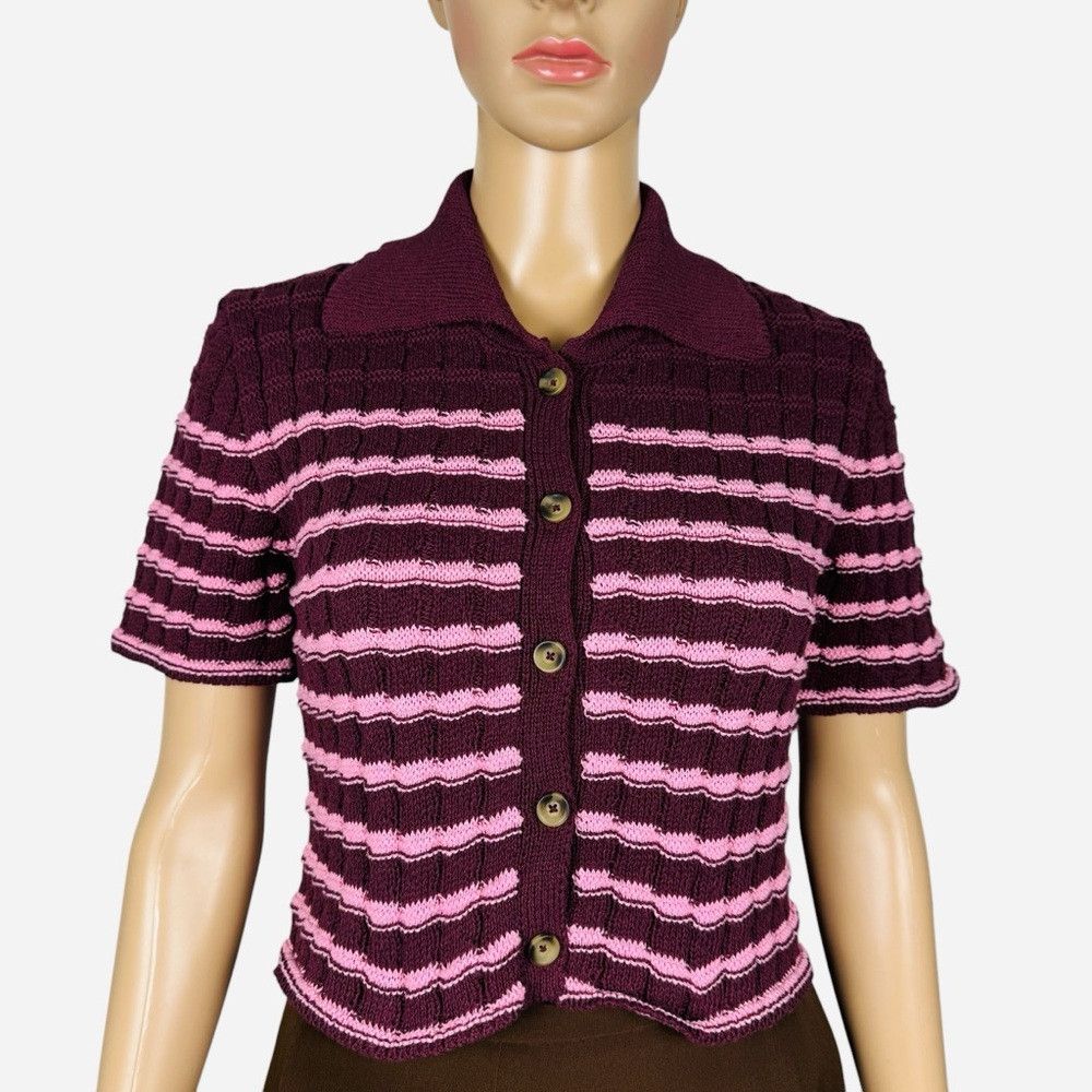 Other New Kimchi Blue Oliver Button-Down Polo Sweater Size XS Size XS / US 0-2 / IT 36-38 - 3 Thumbnail