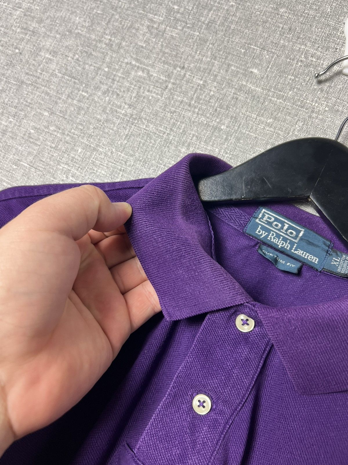 Polo Ralph Lauren Vintage Polo Ralph Lauren New York Purple Polo Long Sleeve Size US XL / EU 56 / 4 - 7 Thumbnail
