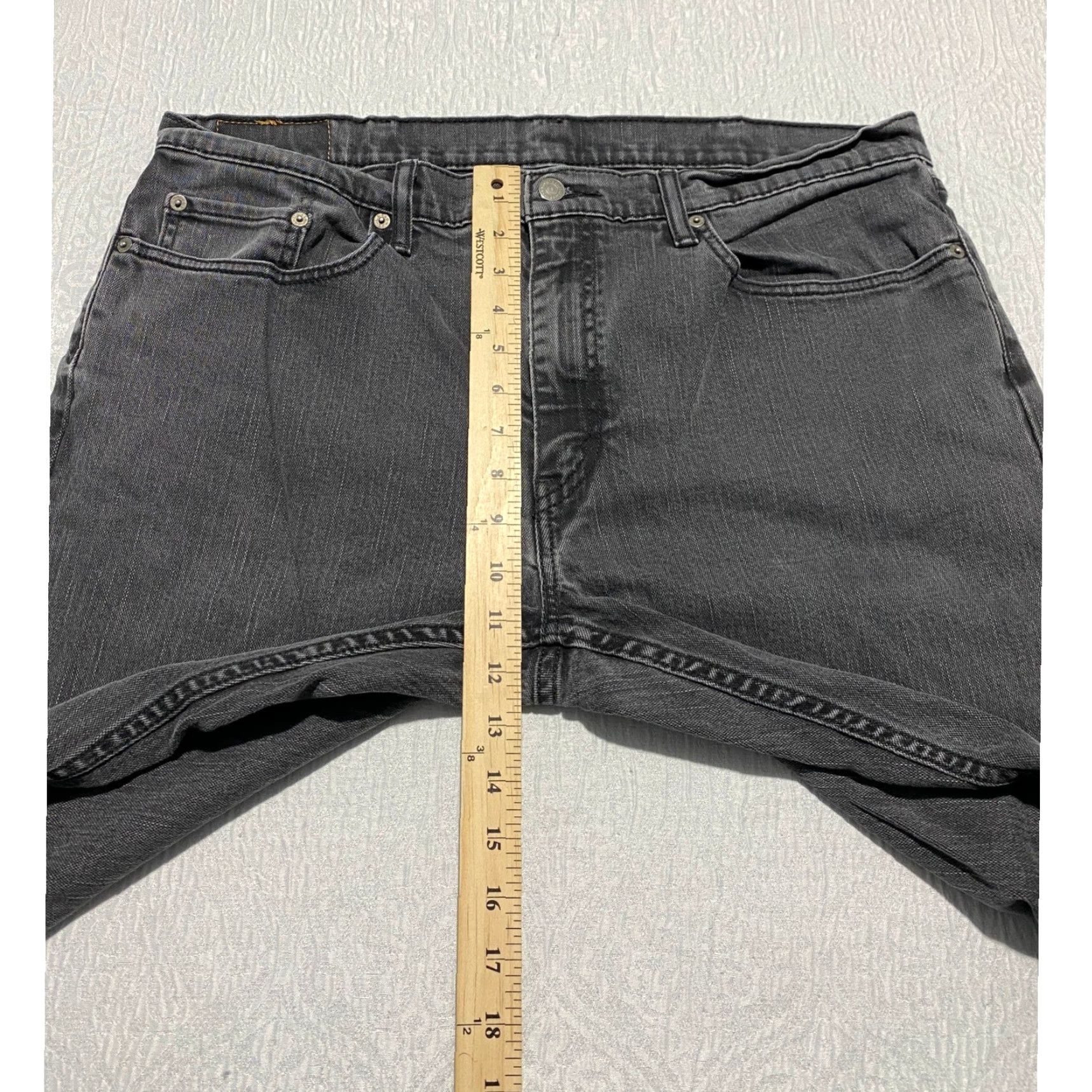 Levi's Levi's 559 Jeans Relaxed Straight Black Denim 38×32 Men 5-Pocket Logo Mens Size US 38 / EU 54 - 7 Thumbnail