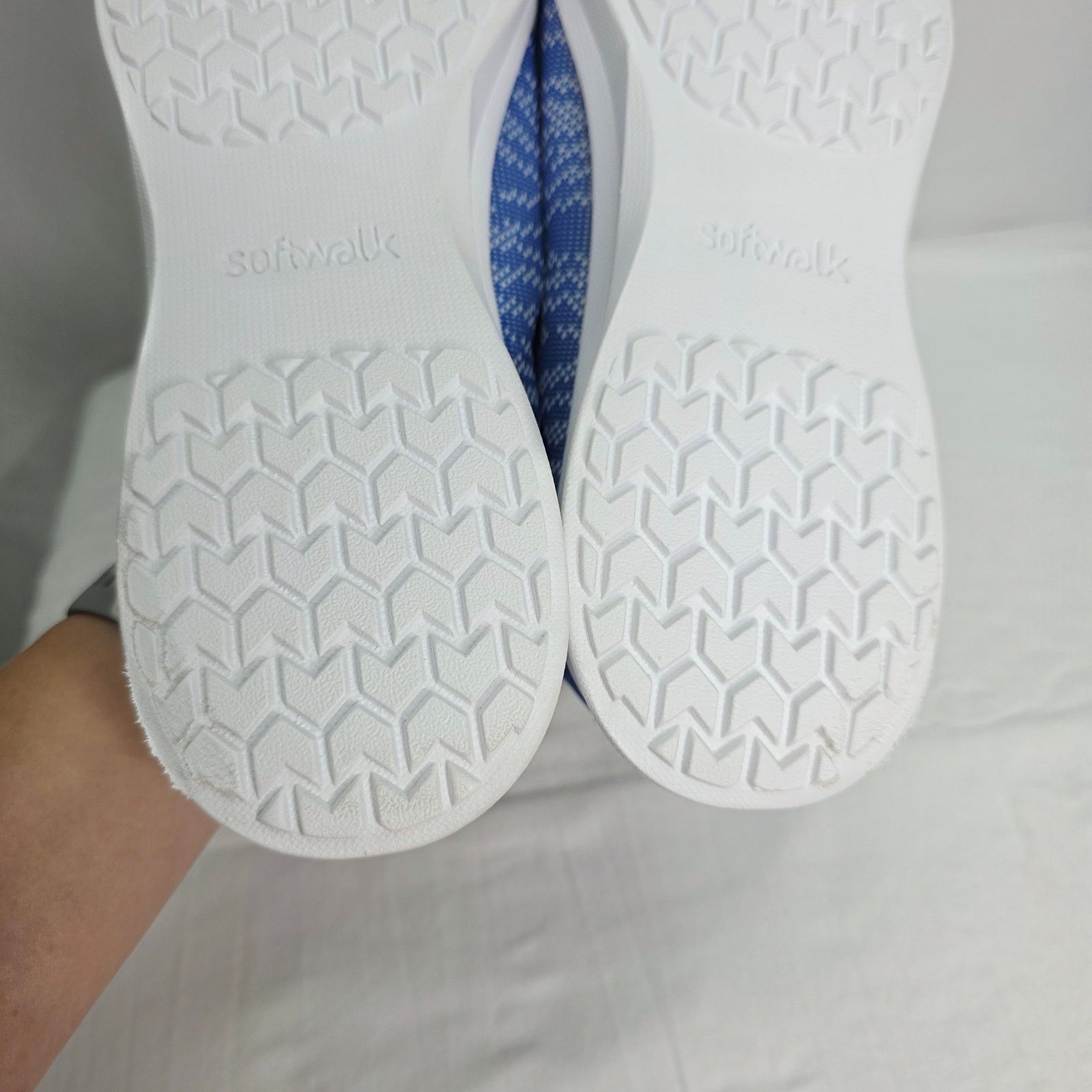 Other SoftWalk Simba Flat Blue Knit Low Top Slip On Sneakers Size US 12 / IT 42 - 14 Thumbnail