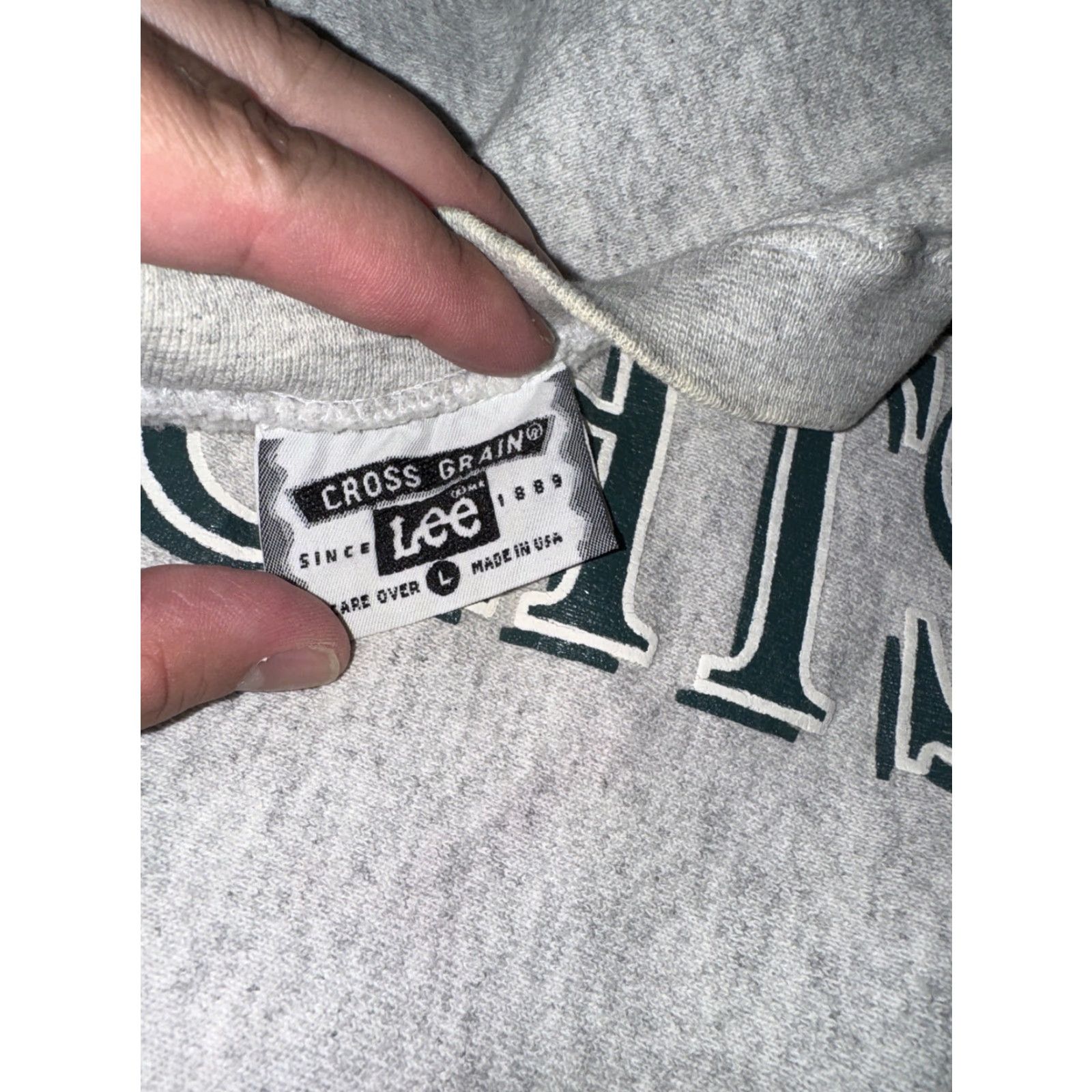 Lee VINTAGE Lee Christian Crewneck Sweatshirt Men's Large Gray Ontario Knights Pullover 22x27 Sports Shirt? Size US L / EU 52-54 / 3 - 6 Thumbnail