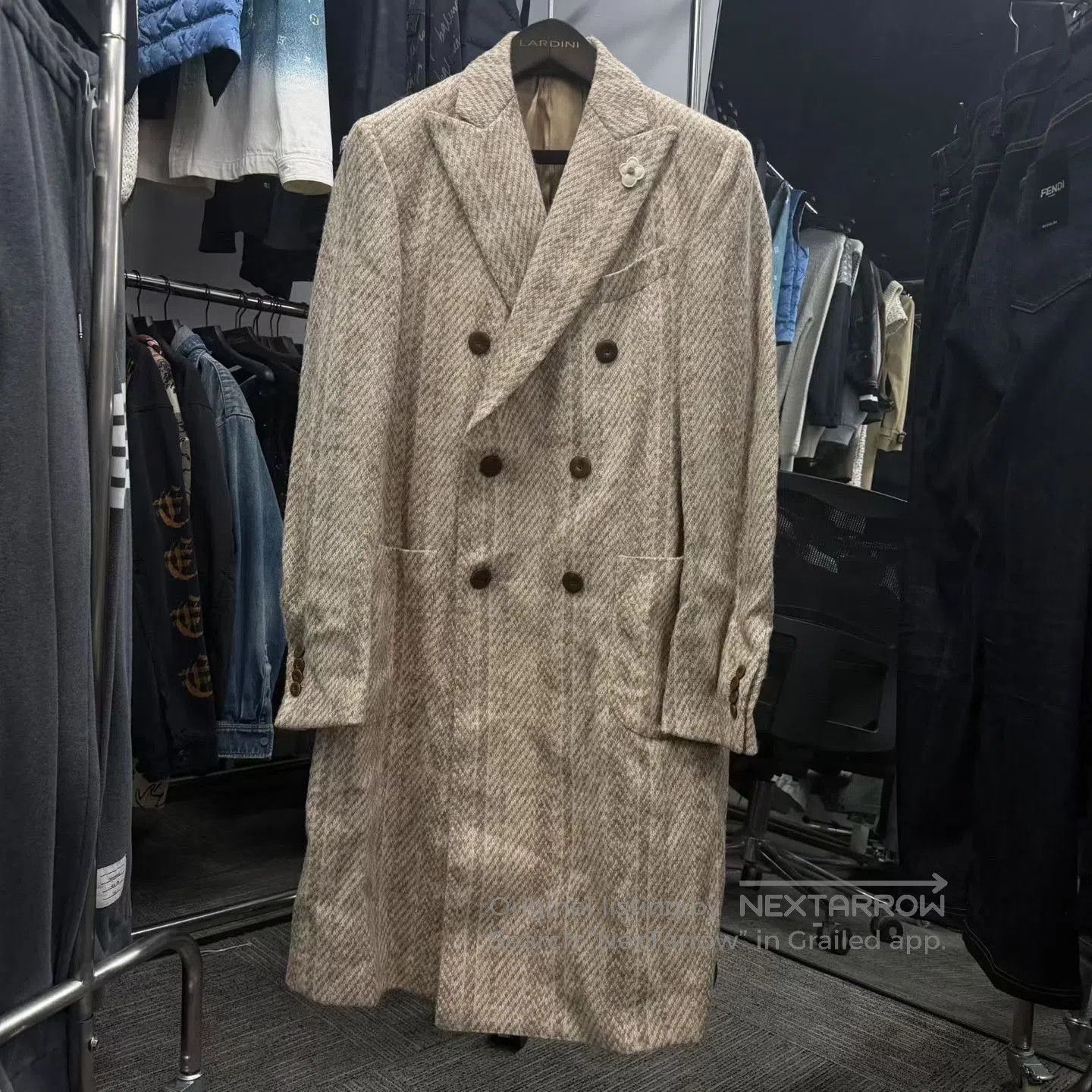 Lardini Lardini Double-Breasted Wool Coat. Size US M / EU 48-50 / 2 - 1 Thumbnail