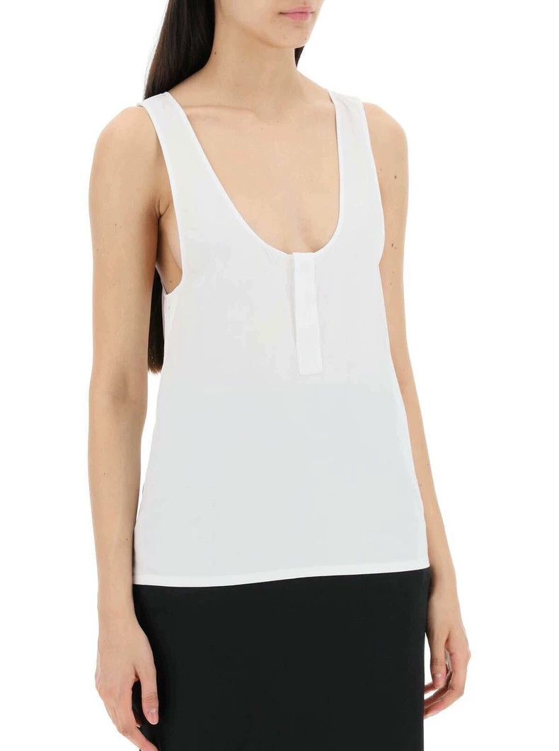 Saint Laurent Paris saint Laurent parisWhite vest 2503-Nextarrow Size XXS / US 00 / IT 34 - 6 Thumbnail