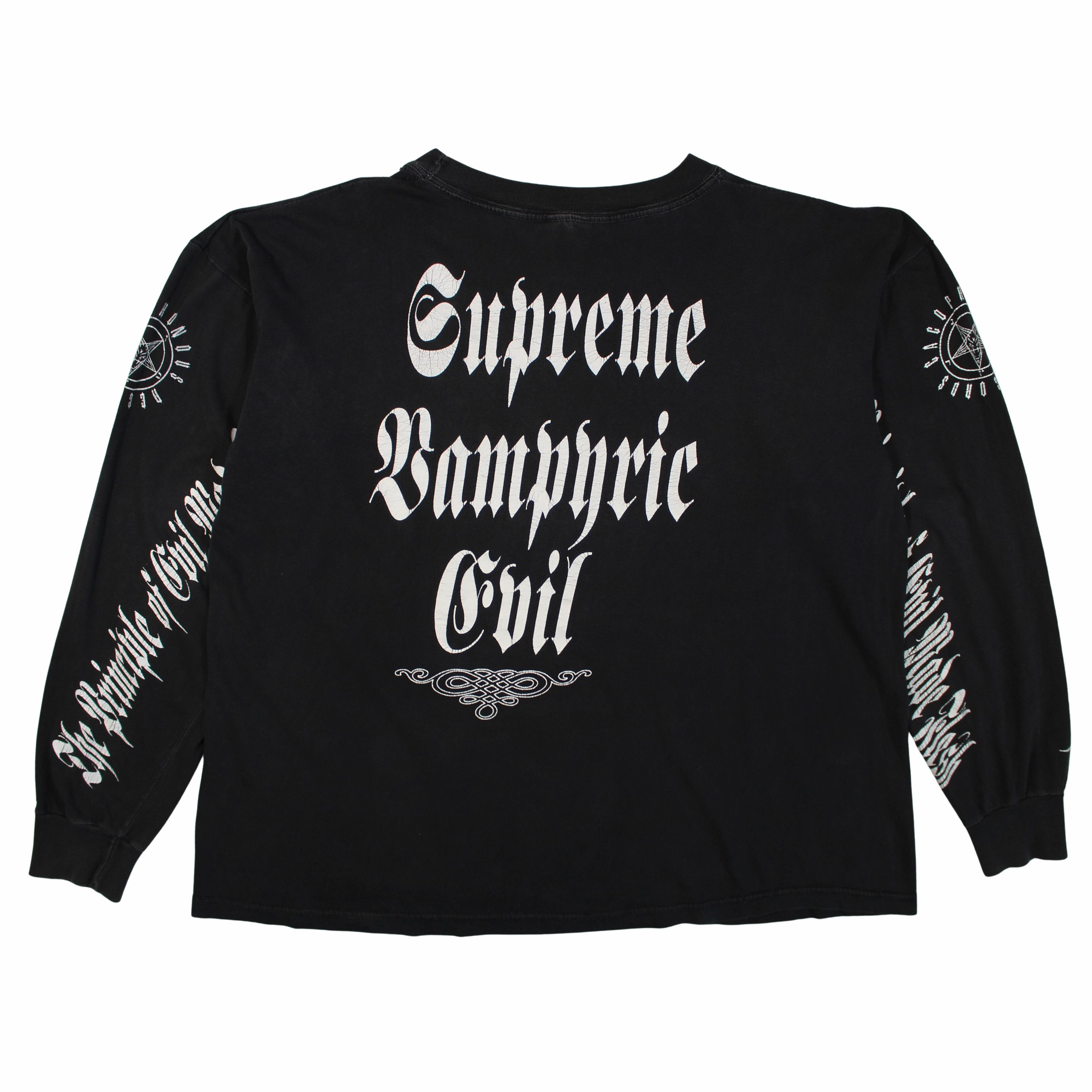 Vintage 1994 Cradle Of Filth Supreme Vampyric Evil Long Sleeve Size US XL / EU 56 / 4 - 3 Thumbnail