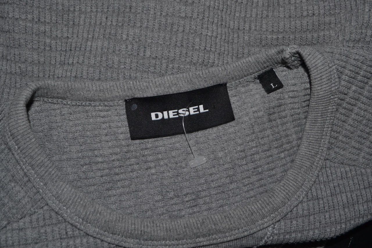 Diesel Diesel Sweater Cotton Gray Size L Size US L / EU 52-54 / 3 - 9 Thumbnail