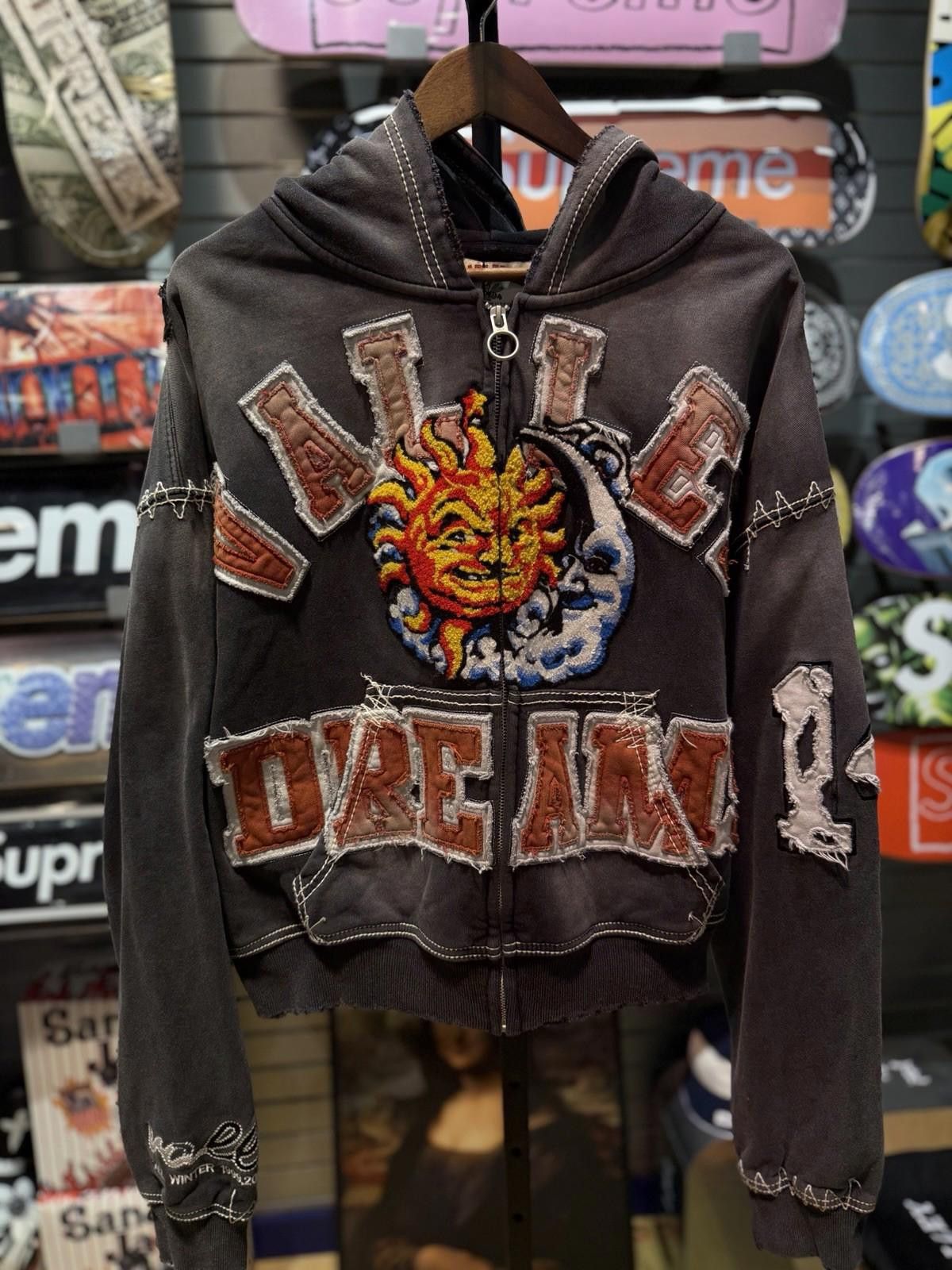 Vale Size L -Vale Zip Up Hoodie Authentic Valley White Messy Look Size US L / EU 52-54 / 3 - 2 Thumbnail