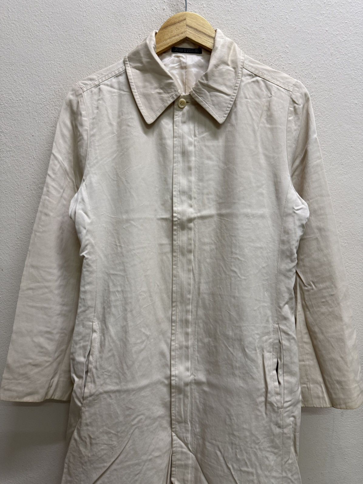 Vintage Ined composition see attached label Trenche Coat Long Jacket Size S / US 4 / IT 40 - 24 Thumbnail