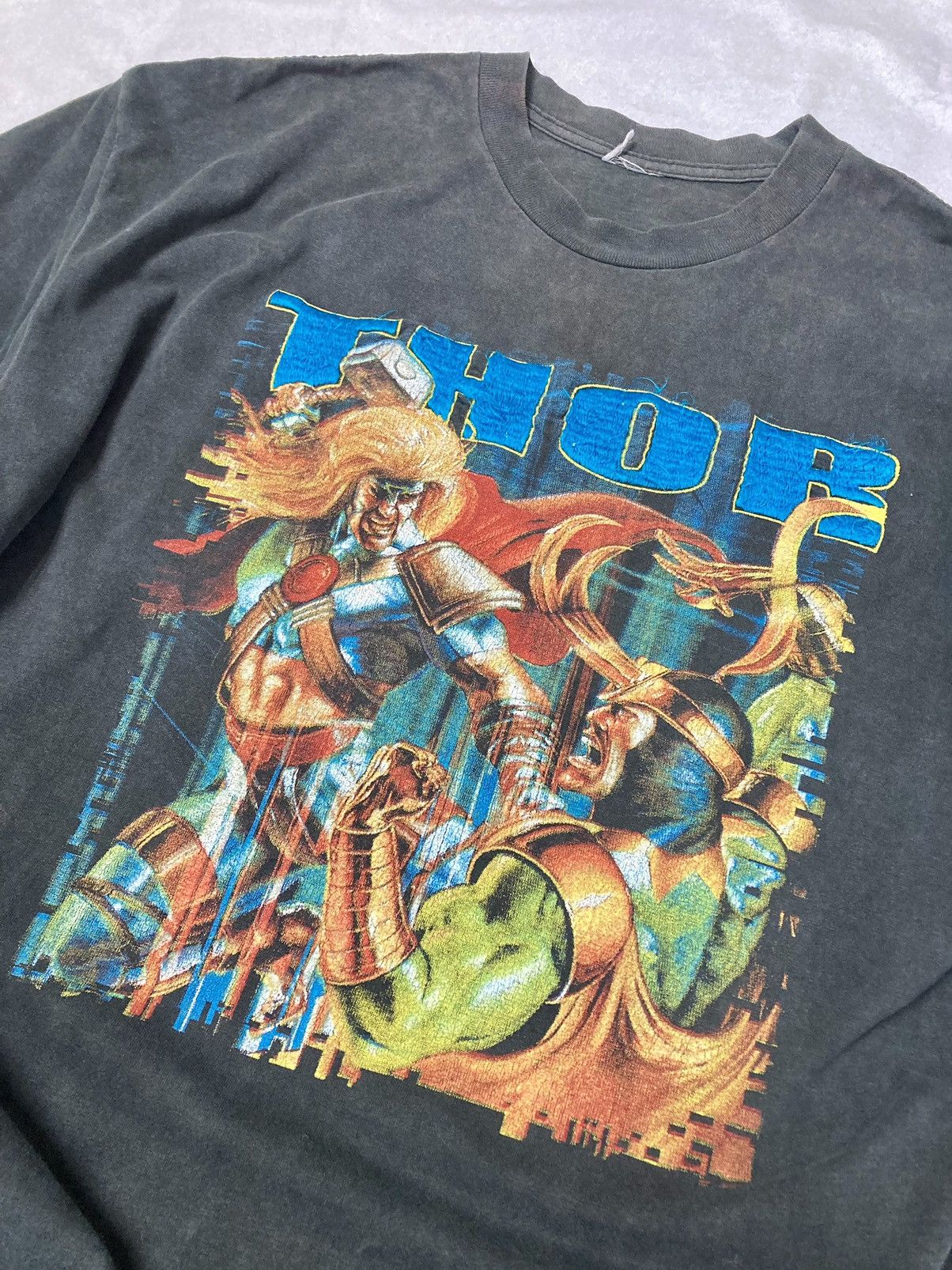 Marvel Comics × Vintage Vintage bootleg Thor T shirt Size US XL / EU 56 / 4 - 2 Thumbnail