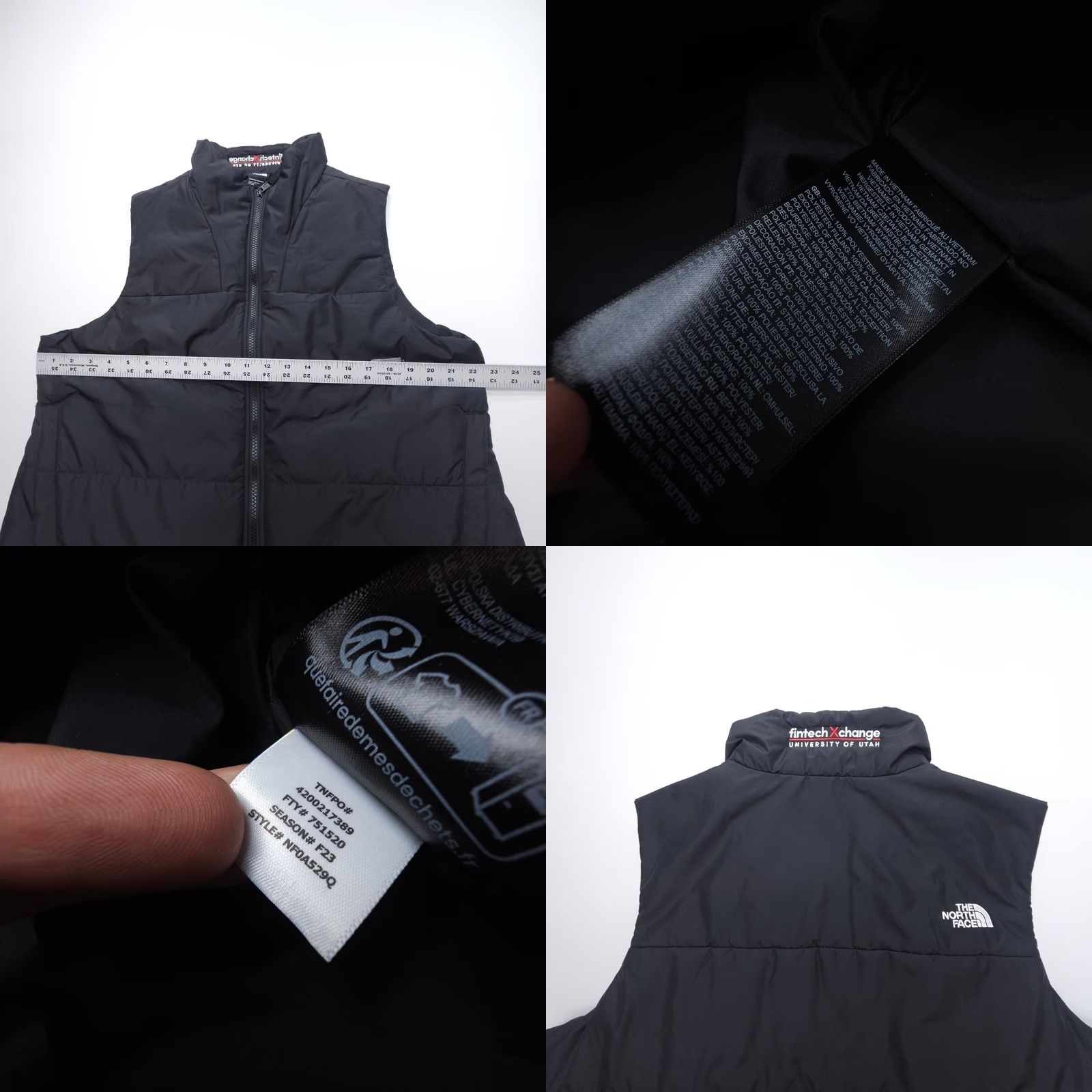 The North Face The North Face Womens Everyday Insulated Vest XL Black Quilted Logo Vest Size XL / US 12-14 / IT 48-50 - 8 Thumbnail