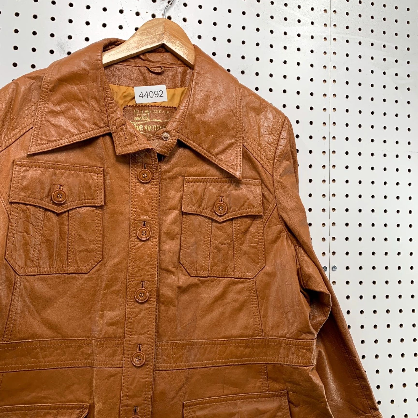 Vintage VINTAGE Montgomery Ward Tannery Button Jacket Womens XL Brown Size XL / US 12-14 / IT 48-50 - 5 Thumbnail