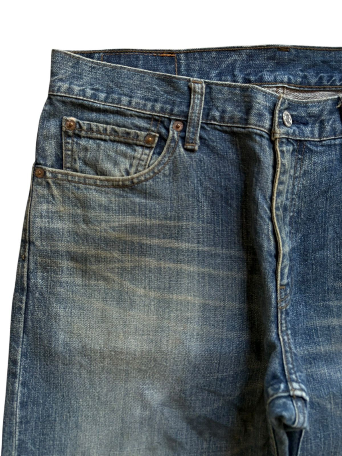 Levi's Vintage 90s Levis 534 Mud Wash Loose Jean Shorts Jorts Size US 34 / EU 50 - 5 Thumbnail