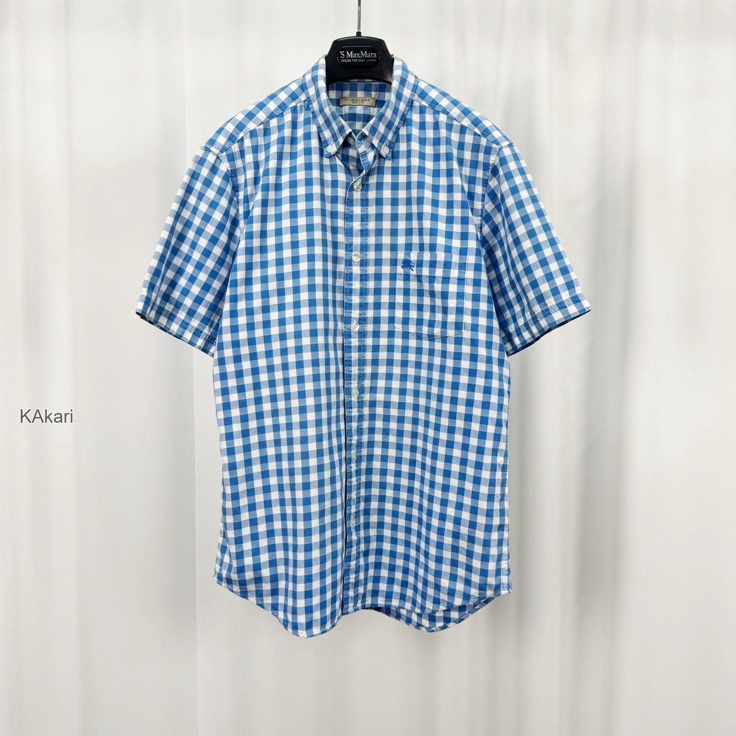 Burberry Burberry Embroidered Knight Check Short Sleeve Shirt Size US M / EU 48-50 / 2 - 1 Thumbnail