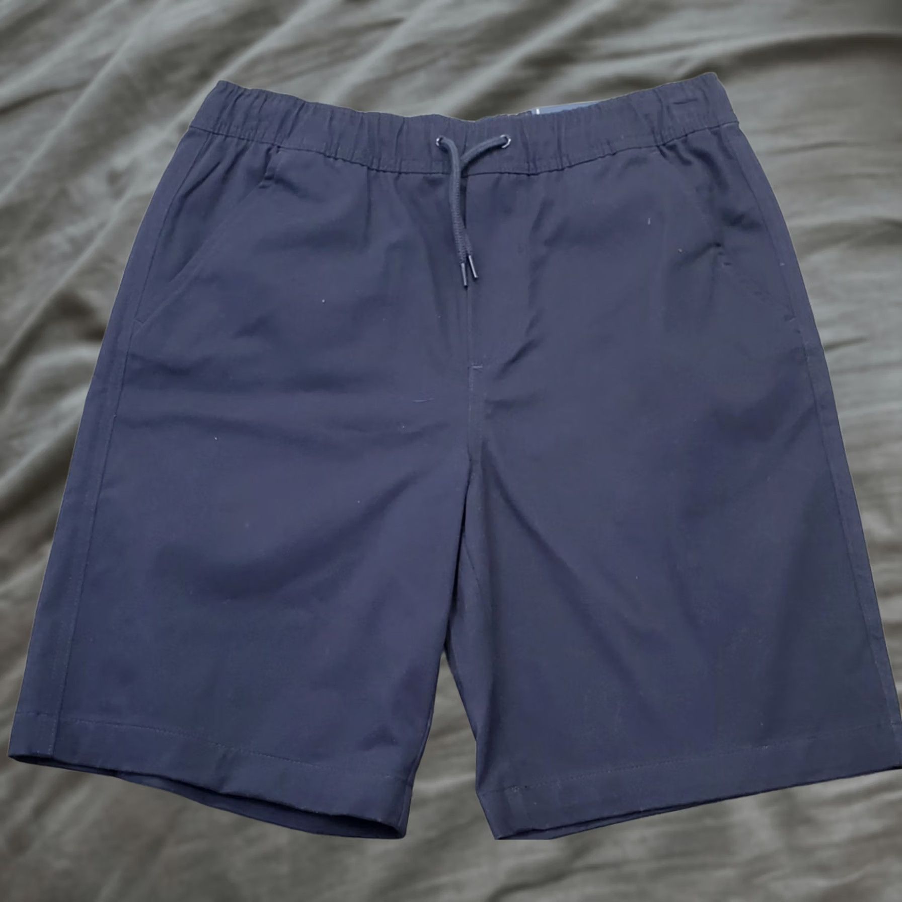 Izod IZOD Mens Shorts M Navy Stretch Soft Touch Easy Care Approved Schoolwear Casual Summer Chino Size US 31 - 1 Thumbnail