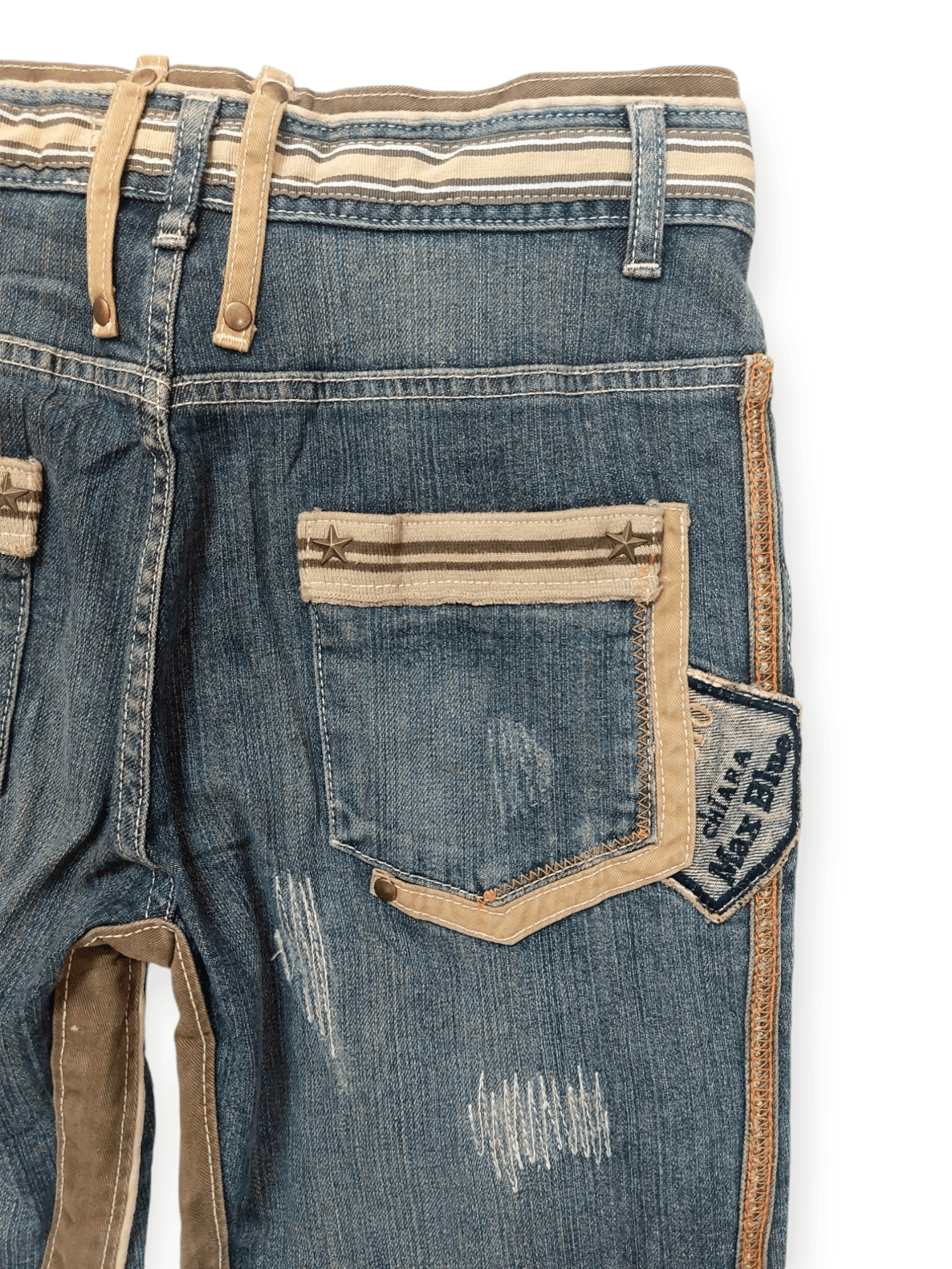 Other Vintage Flare Unopiu Distressed Denim Size 28" / US 6 / IT 42 - 12 Thumbnail