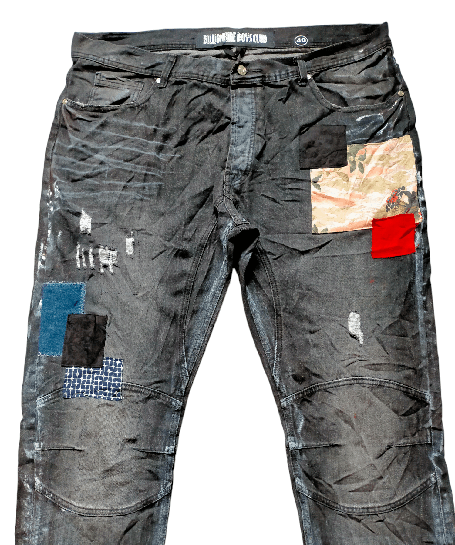 Billionaire Boys Club Bilionaire Boys Clubs Patchwork Jeans Size US 38 / EU 54 - 2 Thumbnail