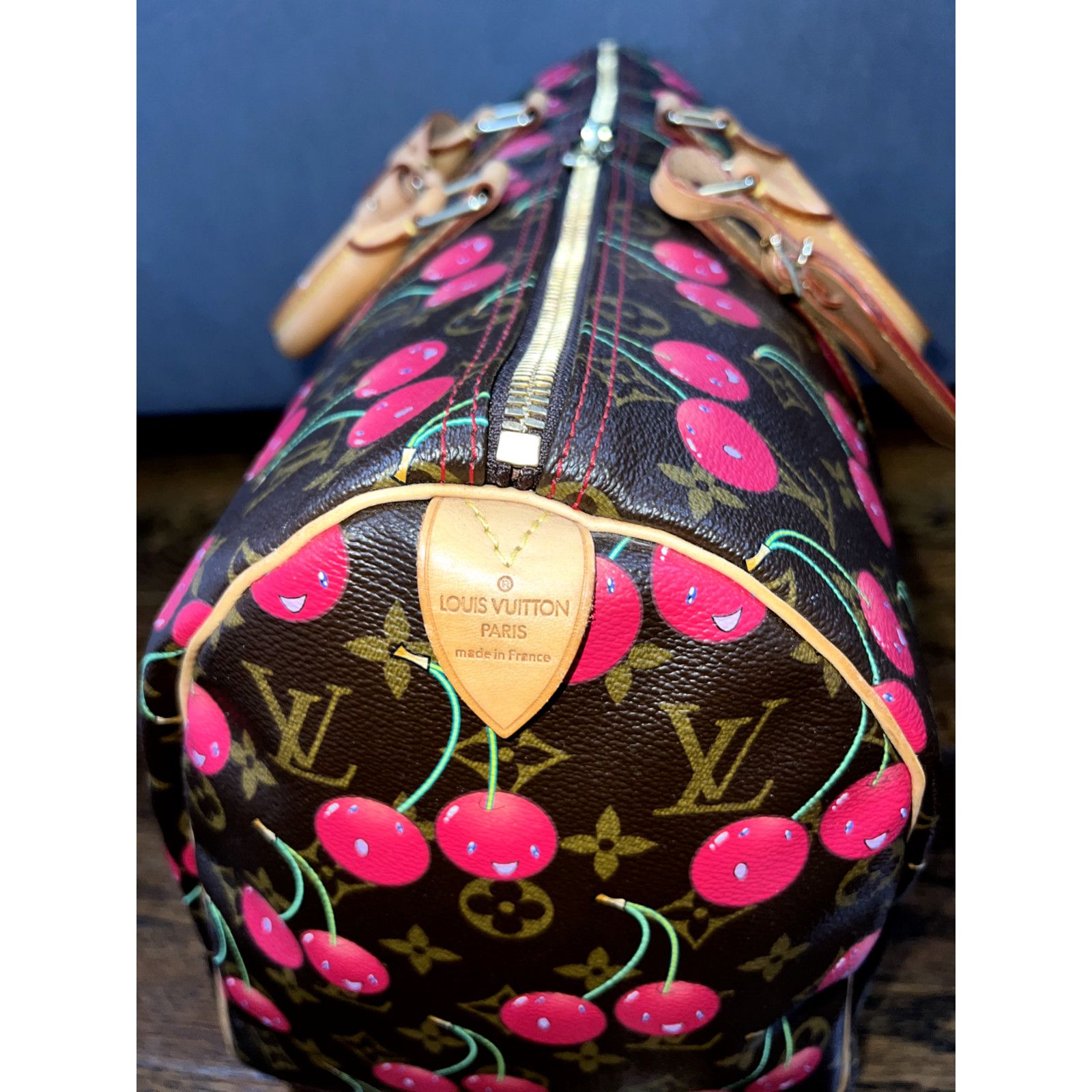 Louis Vuitton Louis Vuitton Keepall Takashi Cherry Monogram Travel Bag Size ONE SIZE - 5 Thumbnail