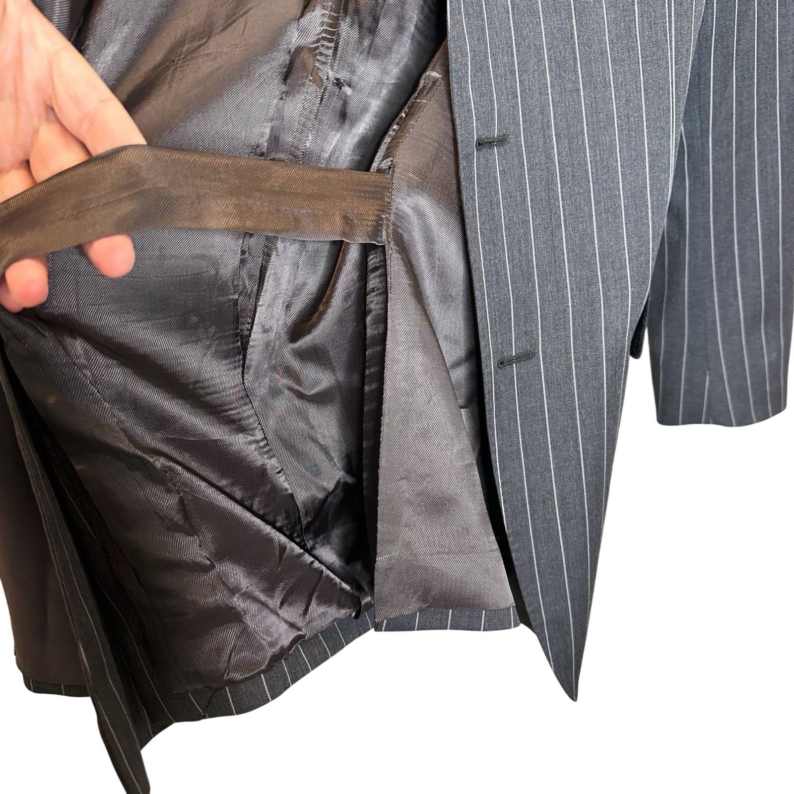 Brooks Brothers Brooks Brothers Regent Fit Wool Pinstripe 1818 Suit Blazer Size 40L - 18 Thumbnail