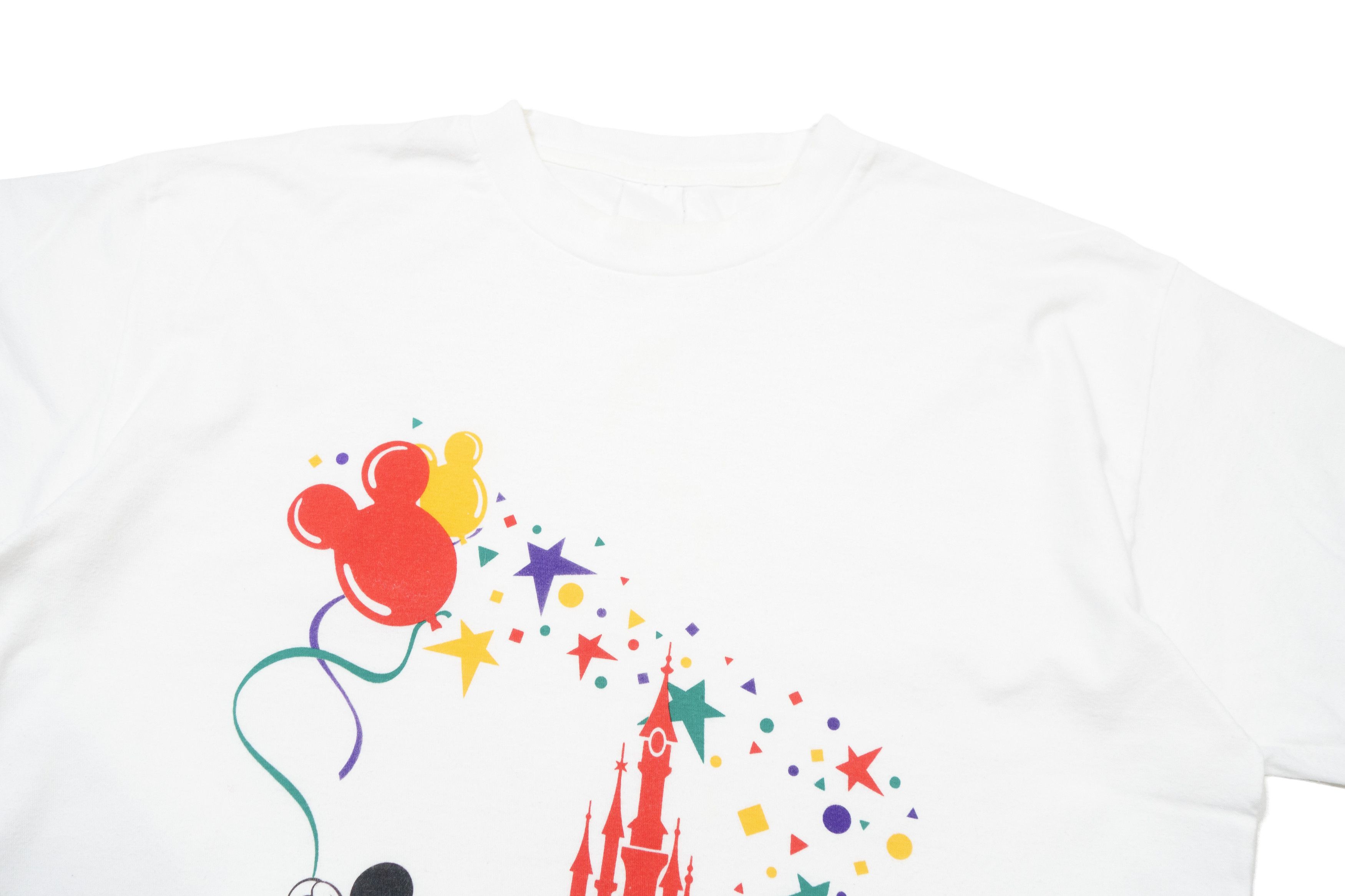 Disney 90s Euro Disney Mickey Mouse Cinderella Castle T-Shirt Size US XL / EU 56 / 4 - 3 Thumbnail