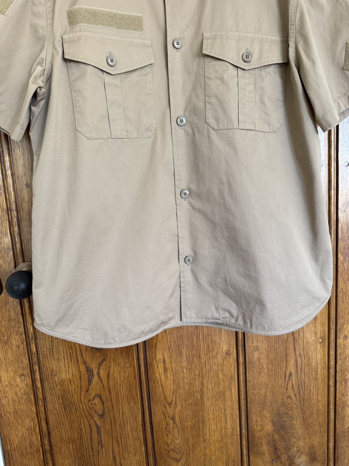 Celine SS23 $990 🤑 Celine military short sleeve shirt Hedi 41 L Size US L / EU 52-54 / 3 - 14 Thumbnail