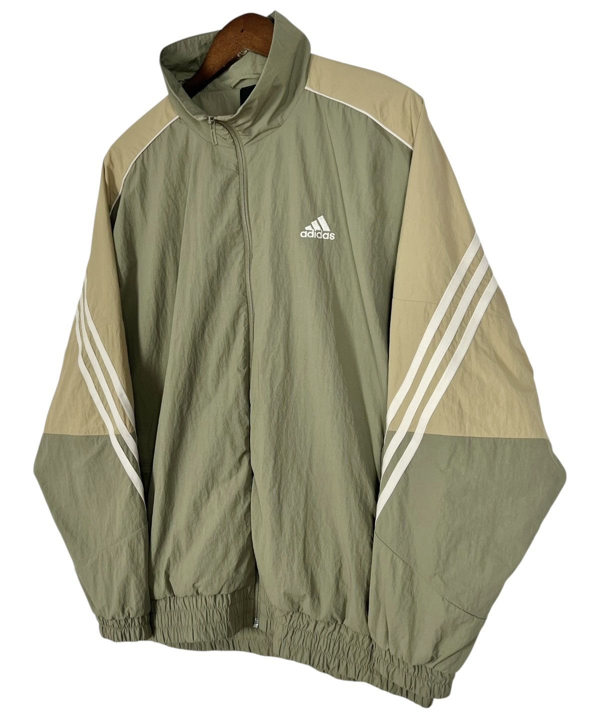 Adidas × Vintage Adidas Three Stripes Spellout Jacket Size US XL / EU 56 / 4 - 3 Thumbnail