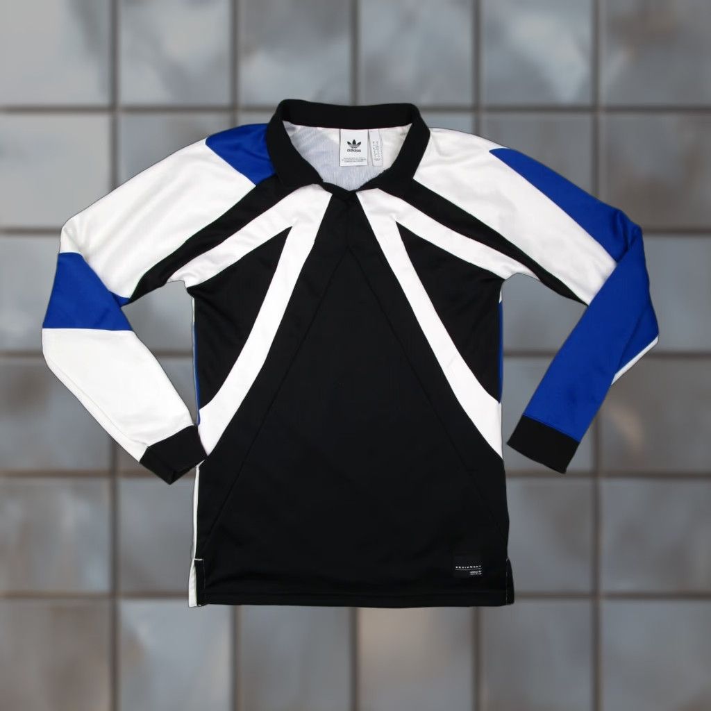Adidas ADIDAS Sweatshirt Mens Small Black Soccer Jersey Long Sleeve Lined Futbol Shirt Size US S / EU 44-46 / 1 - 1 Thumbnail
