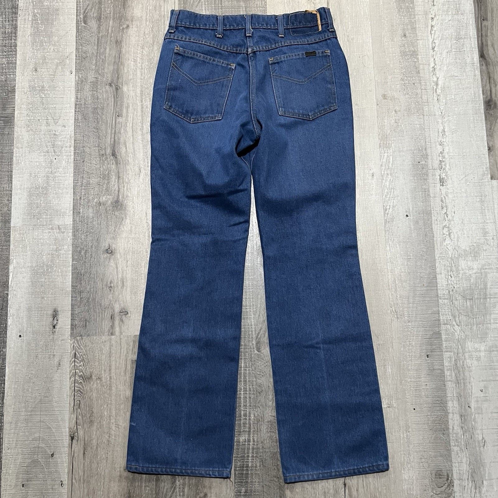 Vintage VTG Sears Roebucks Faded Bootcut USA Cowboy 80s Denim Jeans Size US 32 / EU 48 - 2 Thumbnail