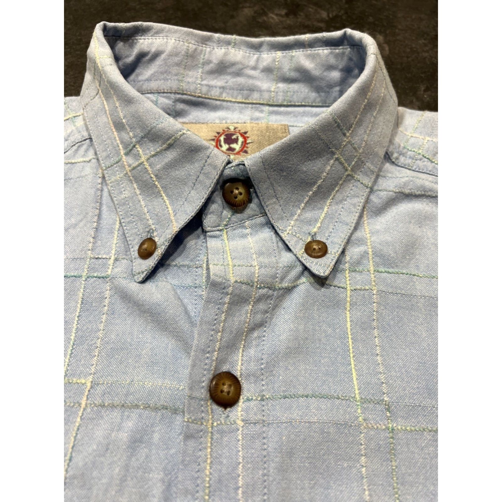 The Territory Ahead VINTAGE Territory Ahead Shirt Men M Blue Button-Up Collared Long Sleeve Cotton Blend Size US M / EU 48-50 / 2 - 6 Thumbnail