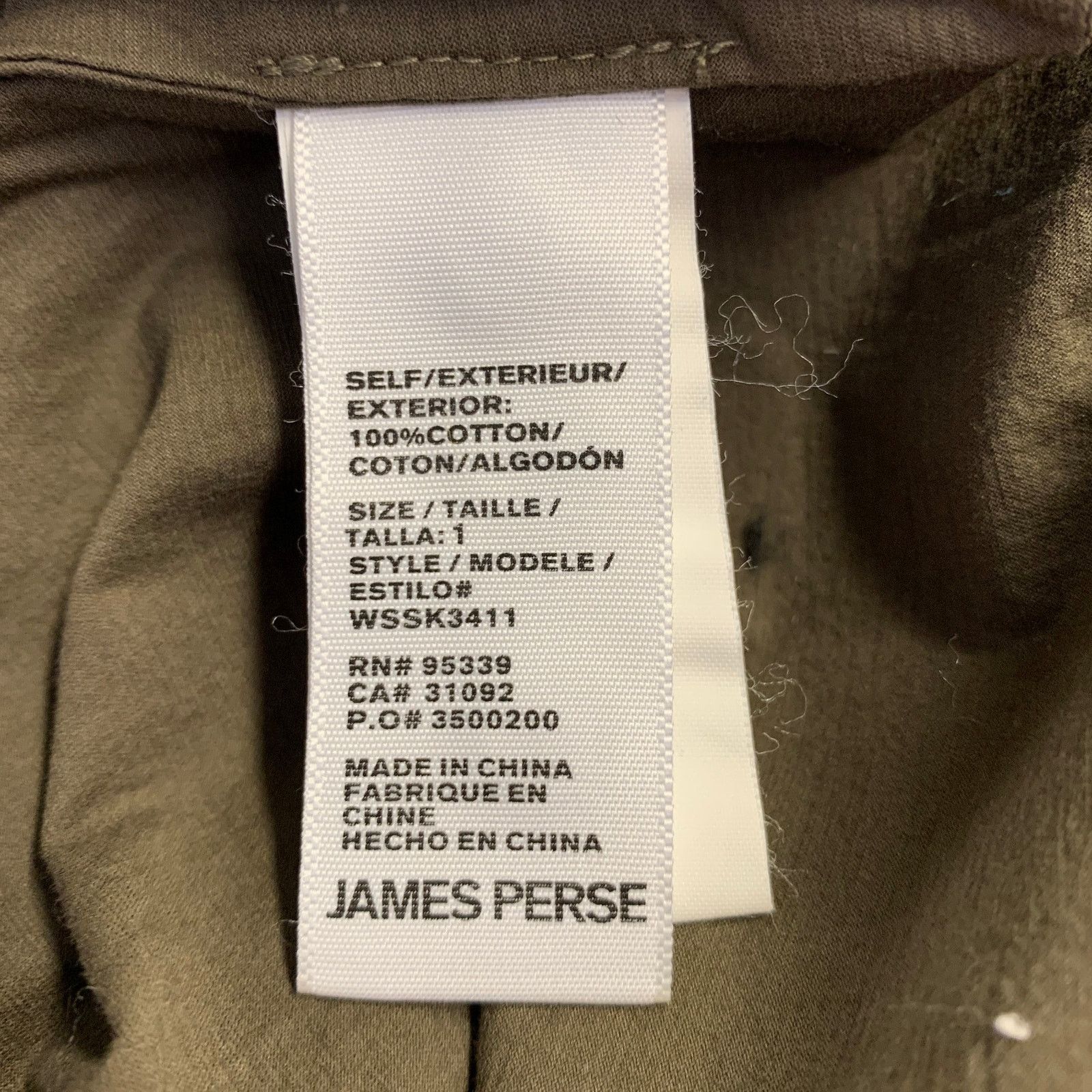 James Perse JAMES PERSE S Green Cotton Two Pockets Long Sleeve Shirt Size S / US 4 / IT 40 - 6 Thumbnail