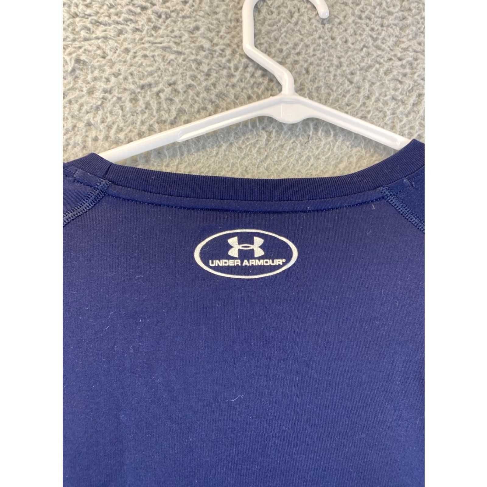 Under Armour Under Armour HeatGear T-Shirt XL Blue Short Sleeve Mens Size US XL / EU 56 / 4 - 7 Thumbnail