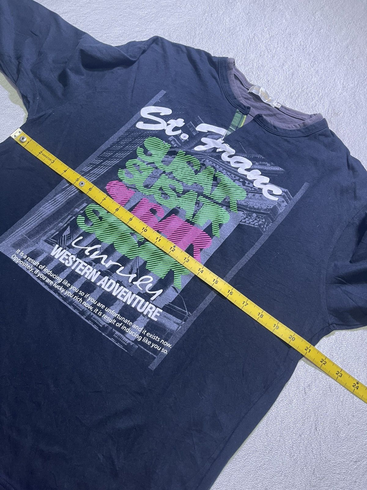 Japanese Brand Y2K ST.FRANC long sleeve tshirt Size US L / EU 52-54 / 3 - 9 Thumbnail