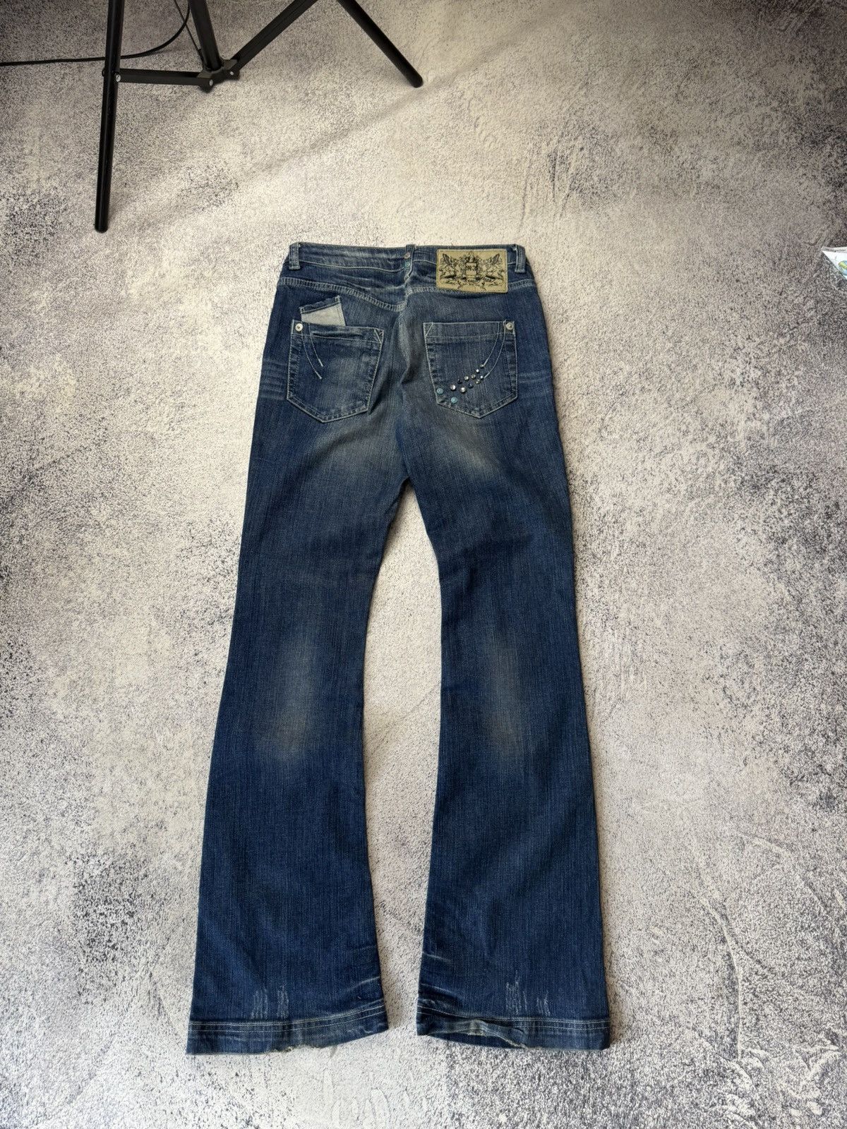 Japanese Brand Vintage Women’s Flared Jeans Y2K Japanese Size 28" / US 6 / IT 42 - 15 Thumbnail