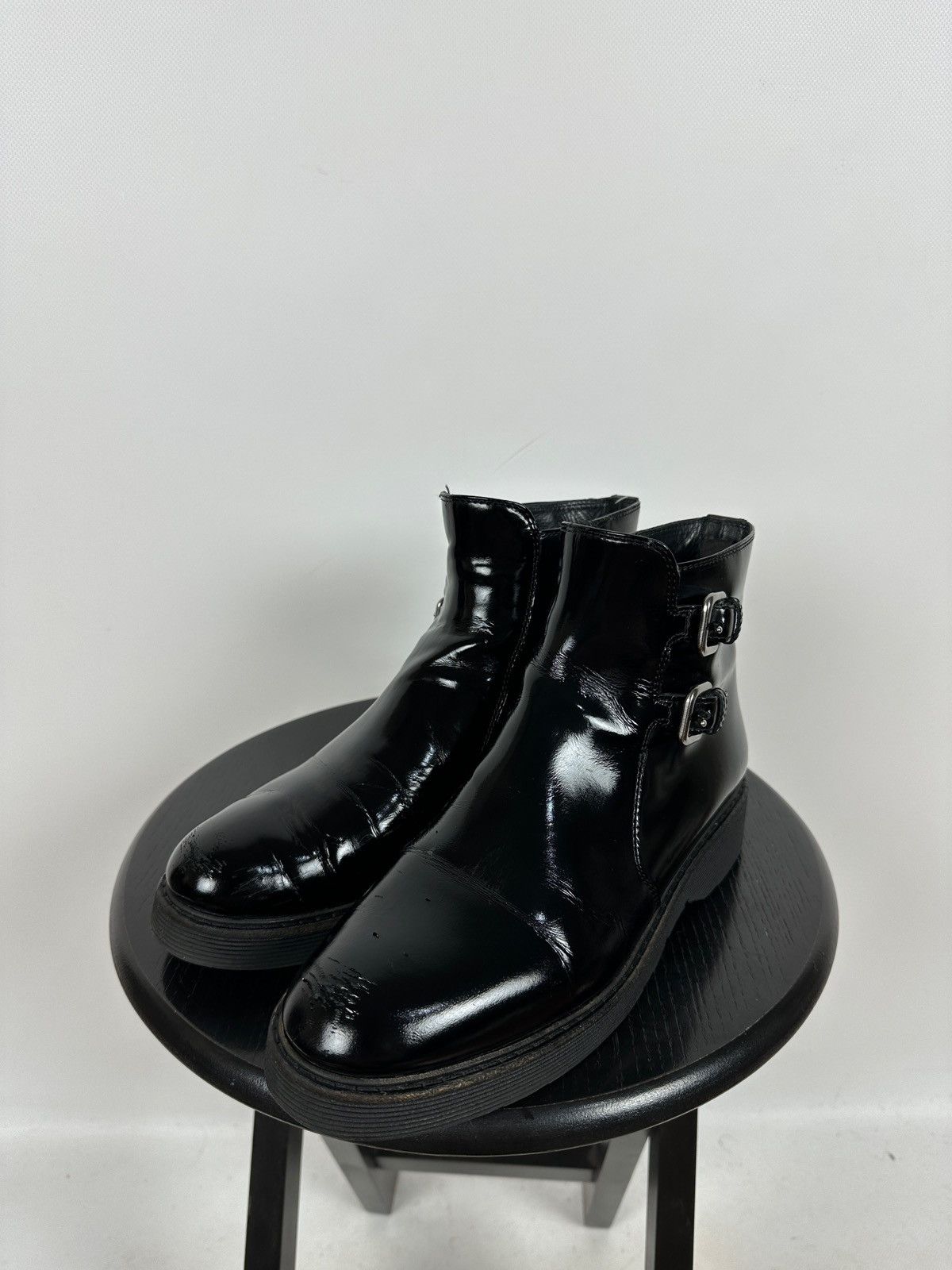 Prada Women’s Prada Black Patent Leather Ankle Boots Size US 9.5 / IT 39.5 - 8 Thumbnail