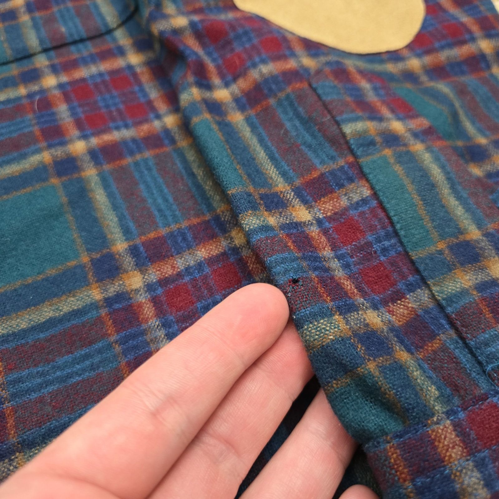 Pendleton Vintage Pendleton Wool Flannel Shirt Elbow Patch Medium Size US M / EU 48-50 / 2 - 3 Thumbnail