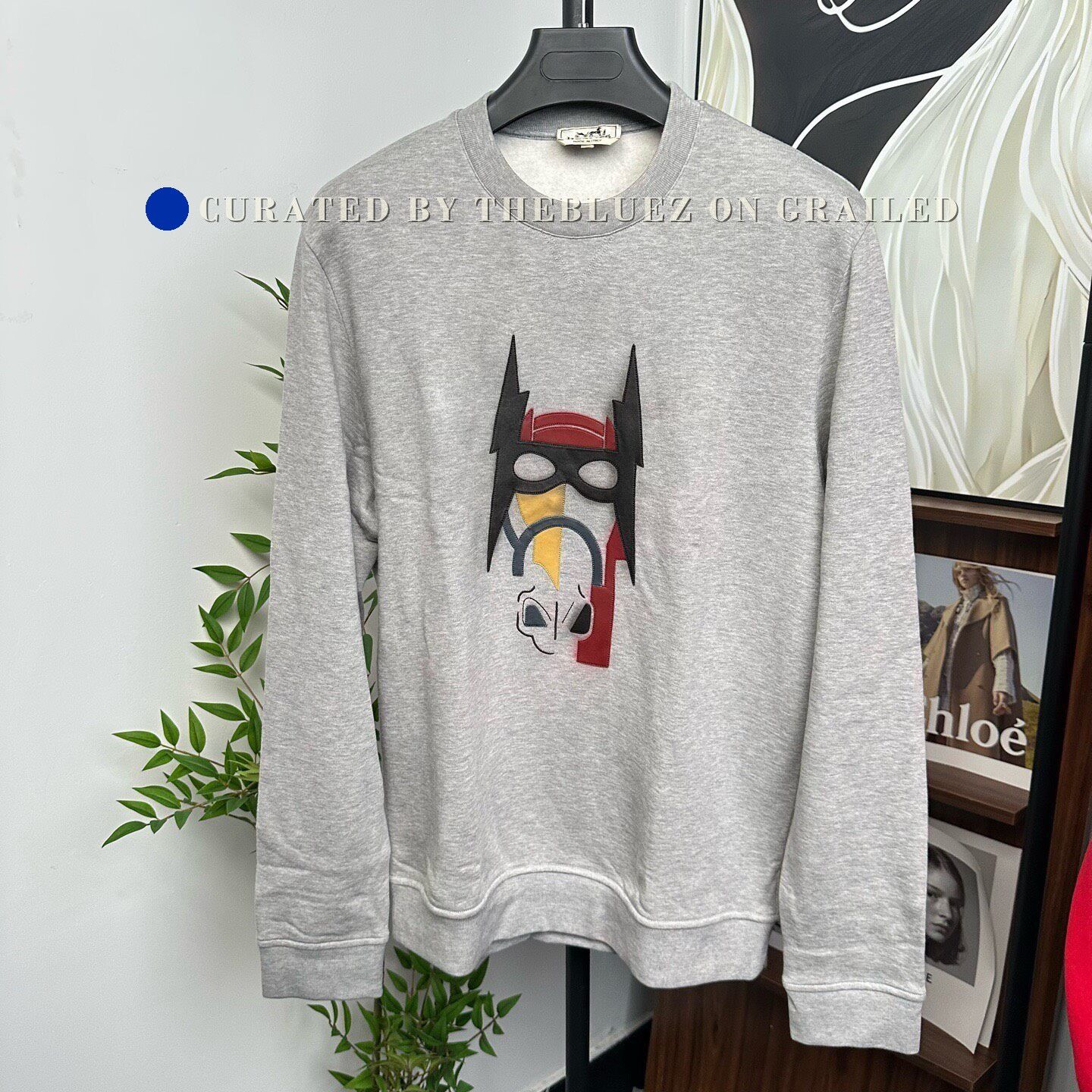 Hermes Hermes Horse Head Men's Sweatshirt Size US L / EU 52-54 / 3 - 1 Thumbnail