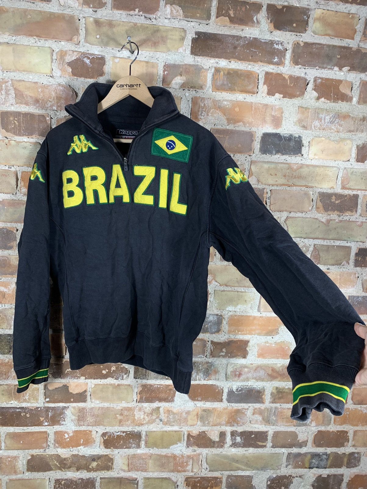 Kappa Vintage 00’s BlockCore Style Kappa Brazil Soccer Sweatshirt Size US L / EU 52-54 / 3 - 7 Thumbnail