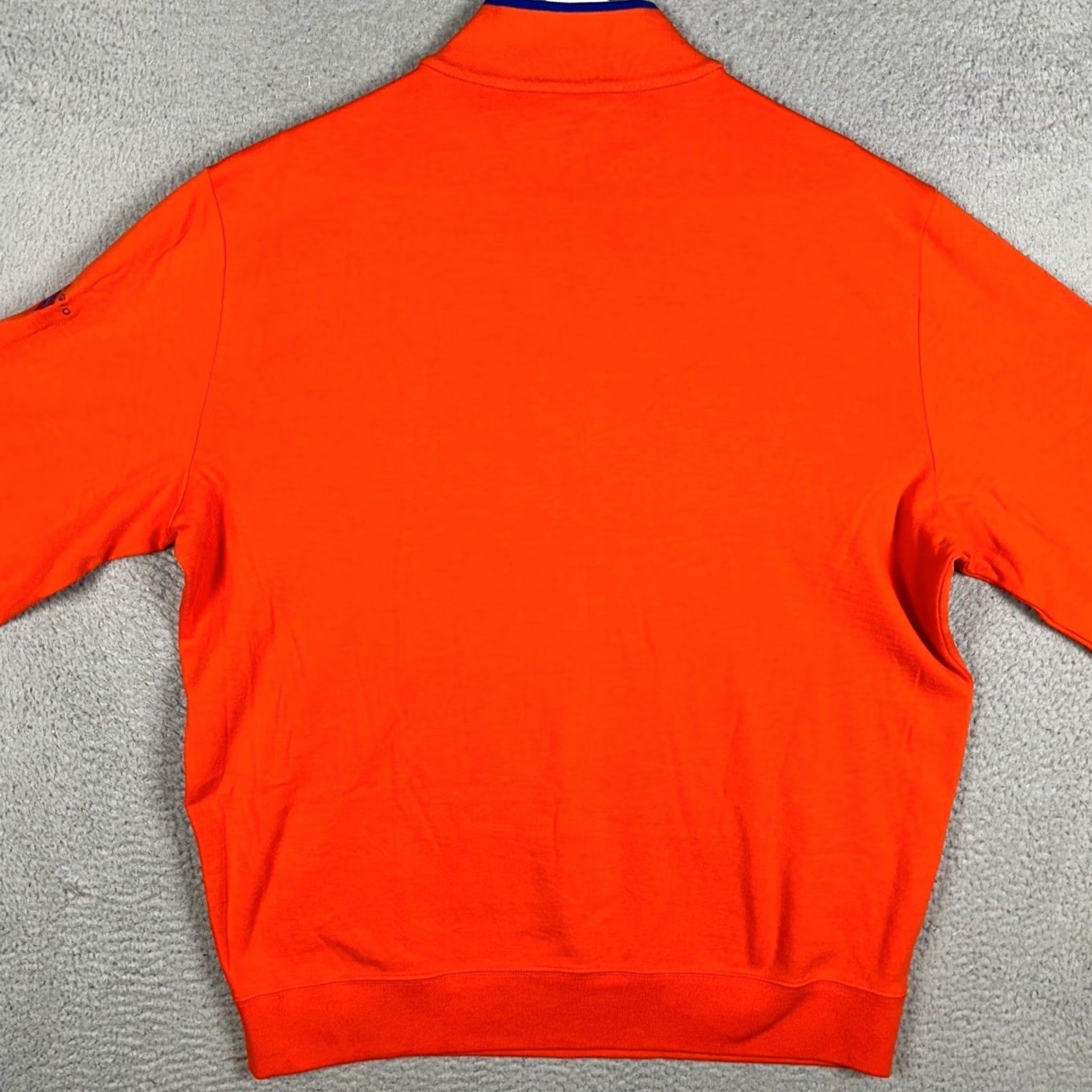 Polo Ralph Lauren Polo Golf Ralph Lauren Sweatshirt Mens XL Orange Mock Neck Zip Pullover Embroidered Logo Bellagio Crest Big Pony Quarter Zip Size US XL / EU 56 / 4 - 3 Thumbnail